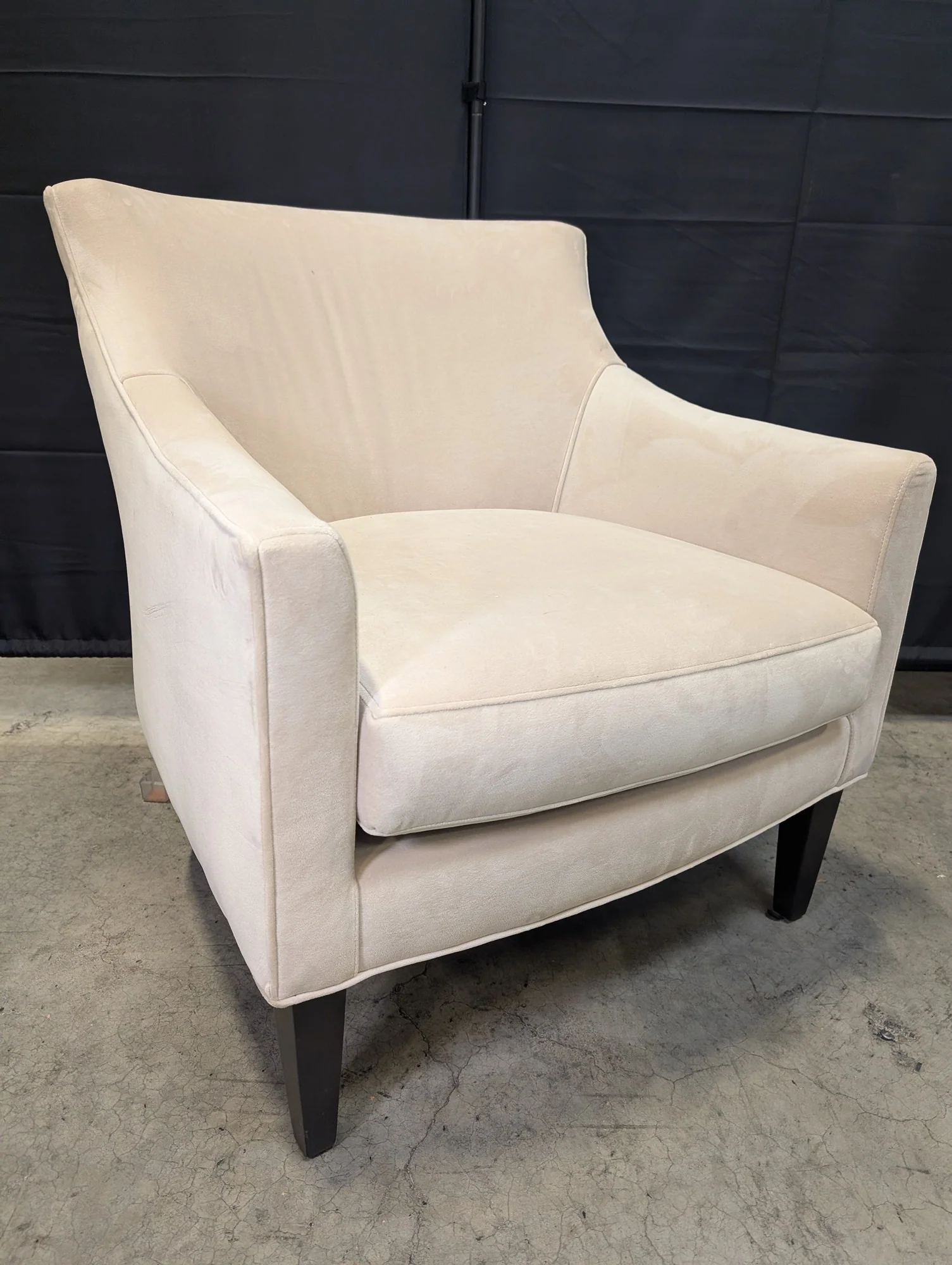 Room & Board Modern Cream Club Armchair - Image 5