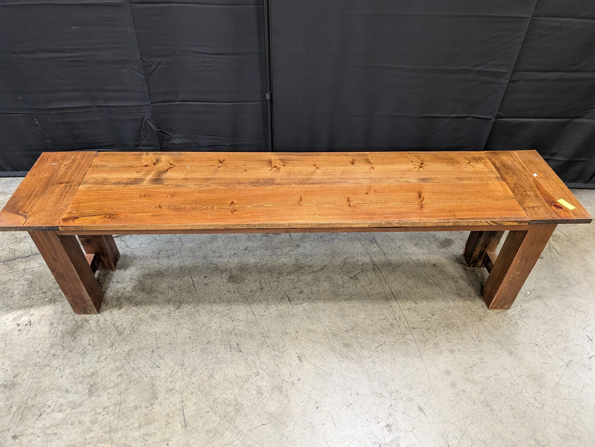 Rustic Farmhouse Style Wood Plank Bench
