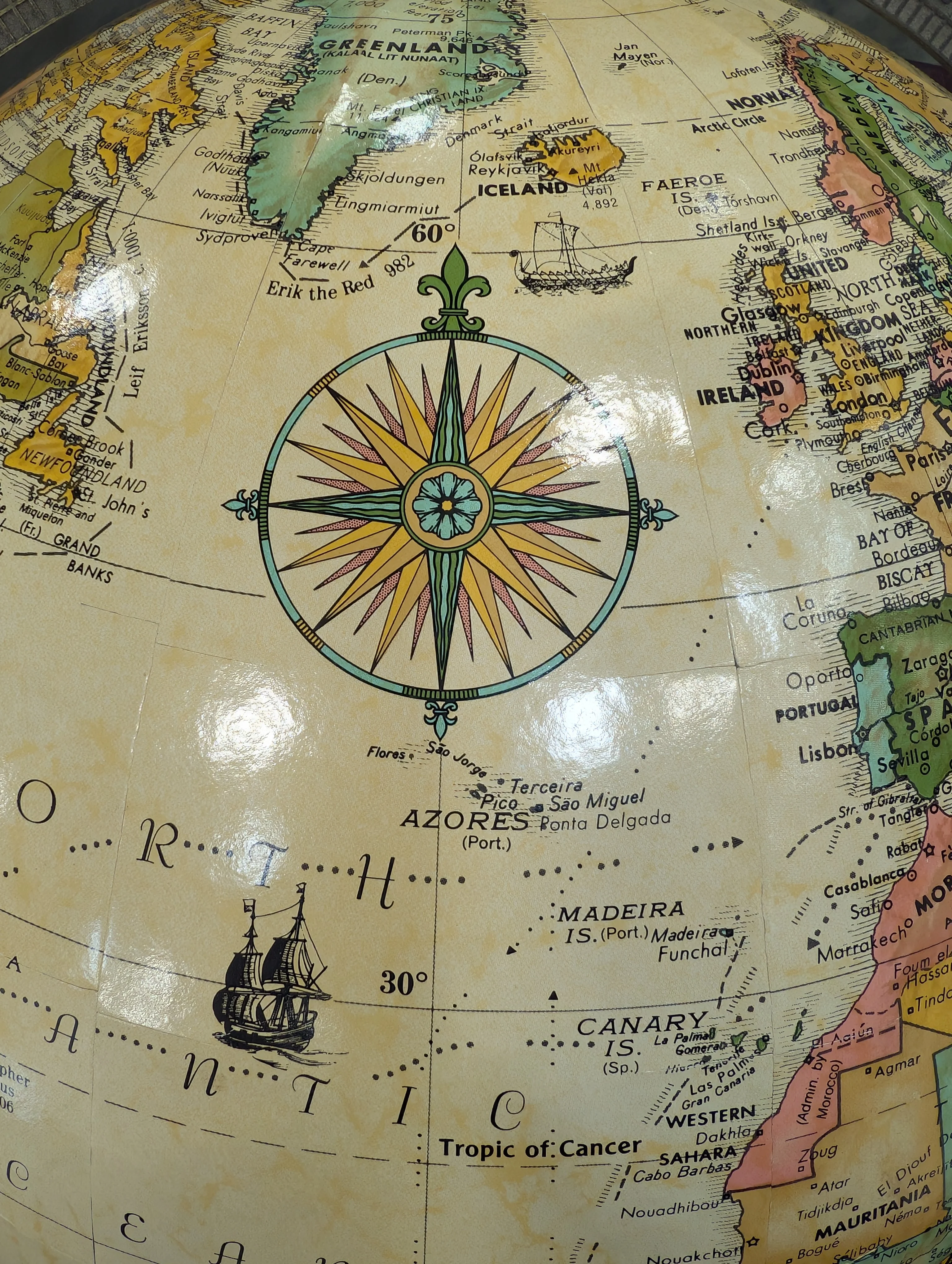 Replogle World Classic Series 16 Inch Diameter Floor Globe - Image 2