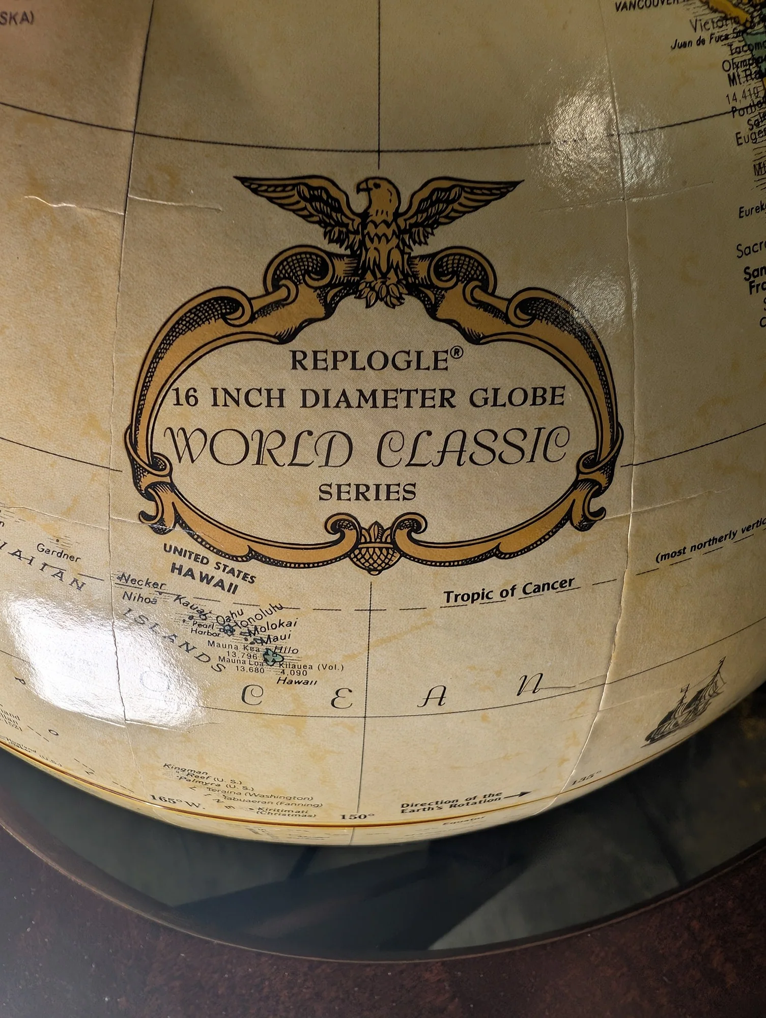 Replogle World Classic Series 16 Inch Diameter Floor Globe - Image 3