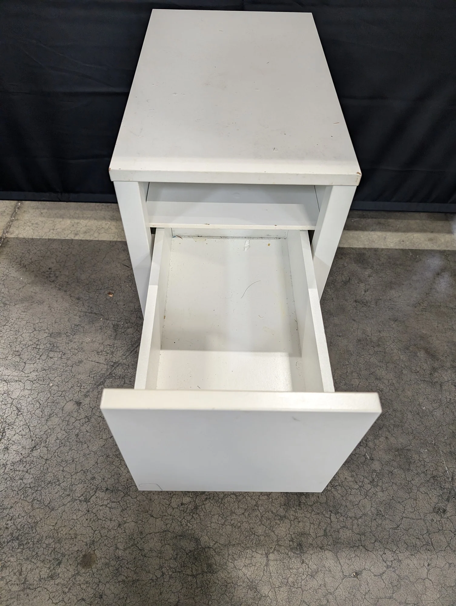 Versatile White Single Drawer Accent Table - Image 2