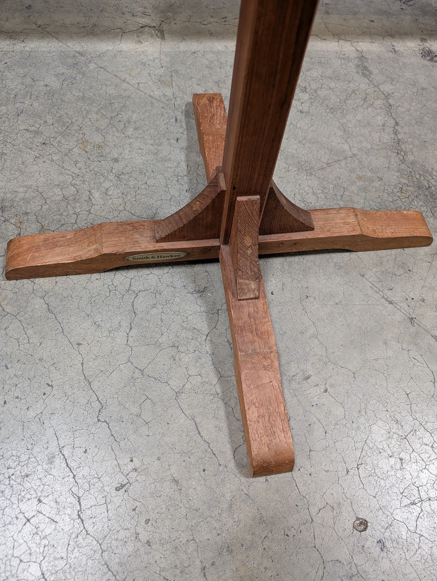 Smith & Hawken Freestanding Wood Coat Rack with Metal Hooks - Image 3