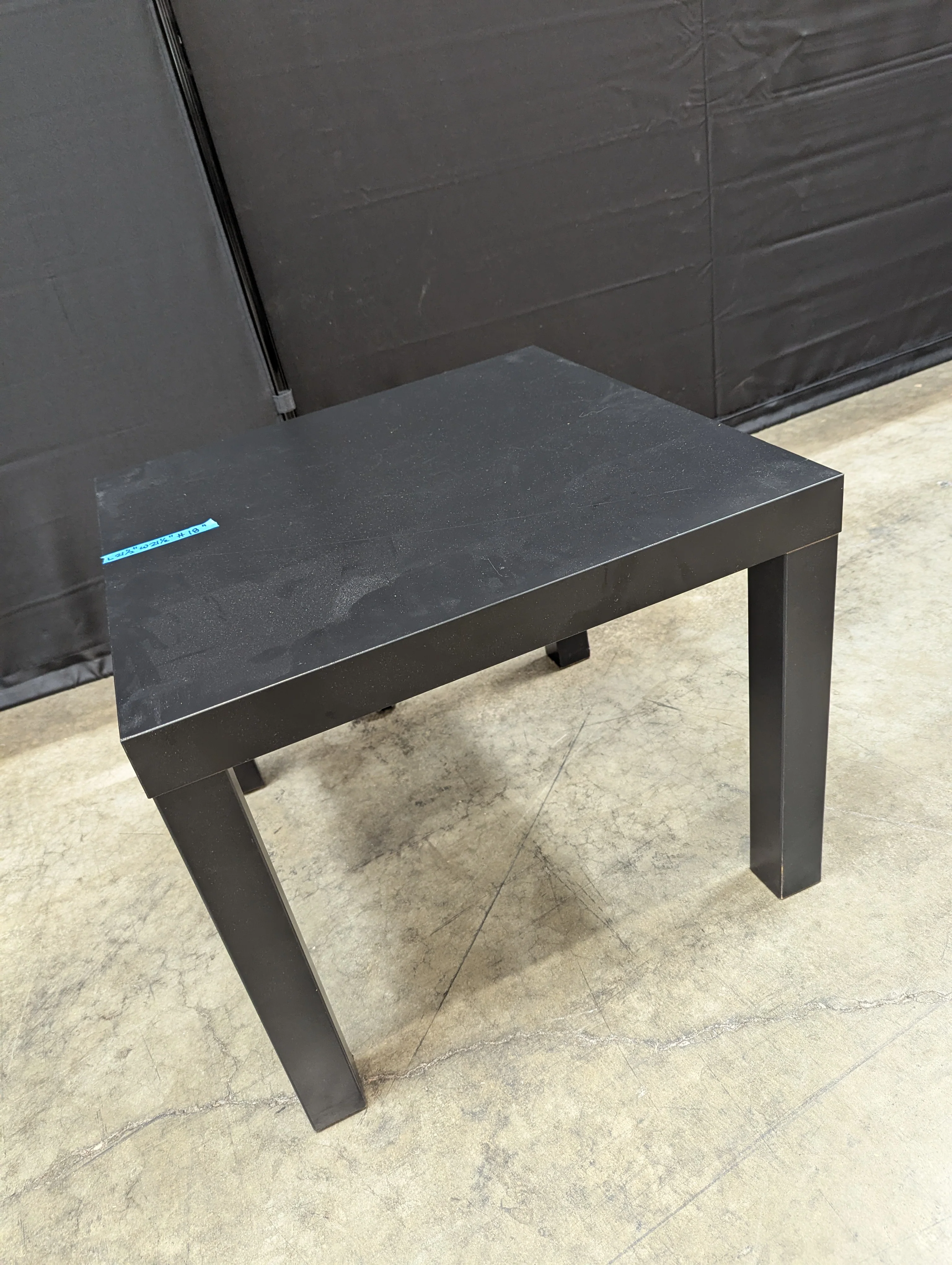 Modern Black Square Side Table - Image 3