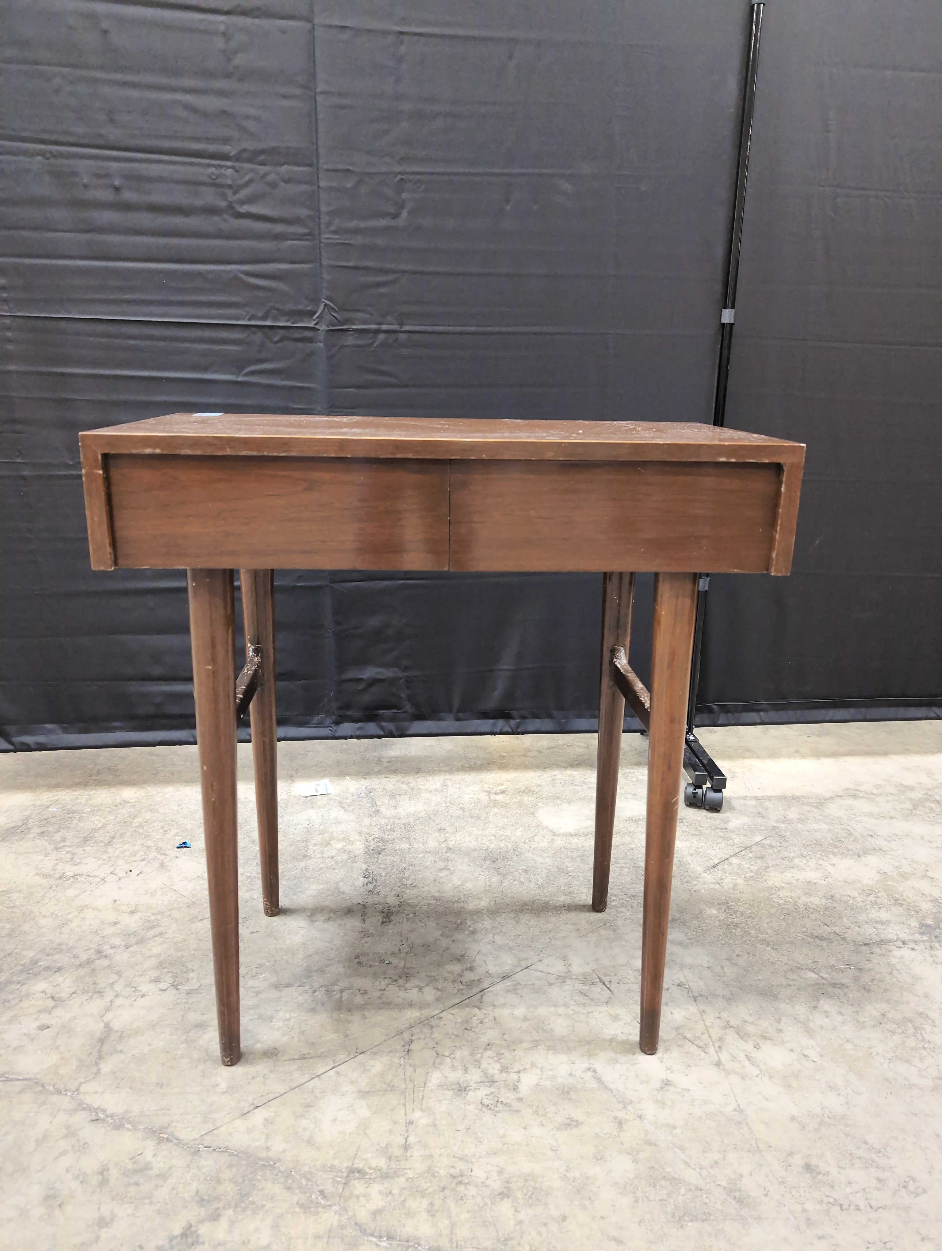 Mid-Century Modern Wooden Console Table with Drawers