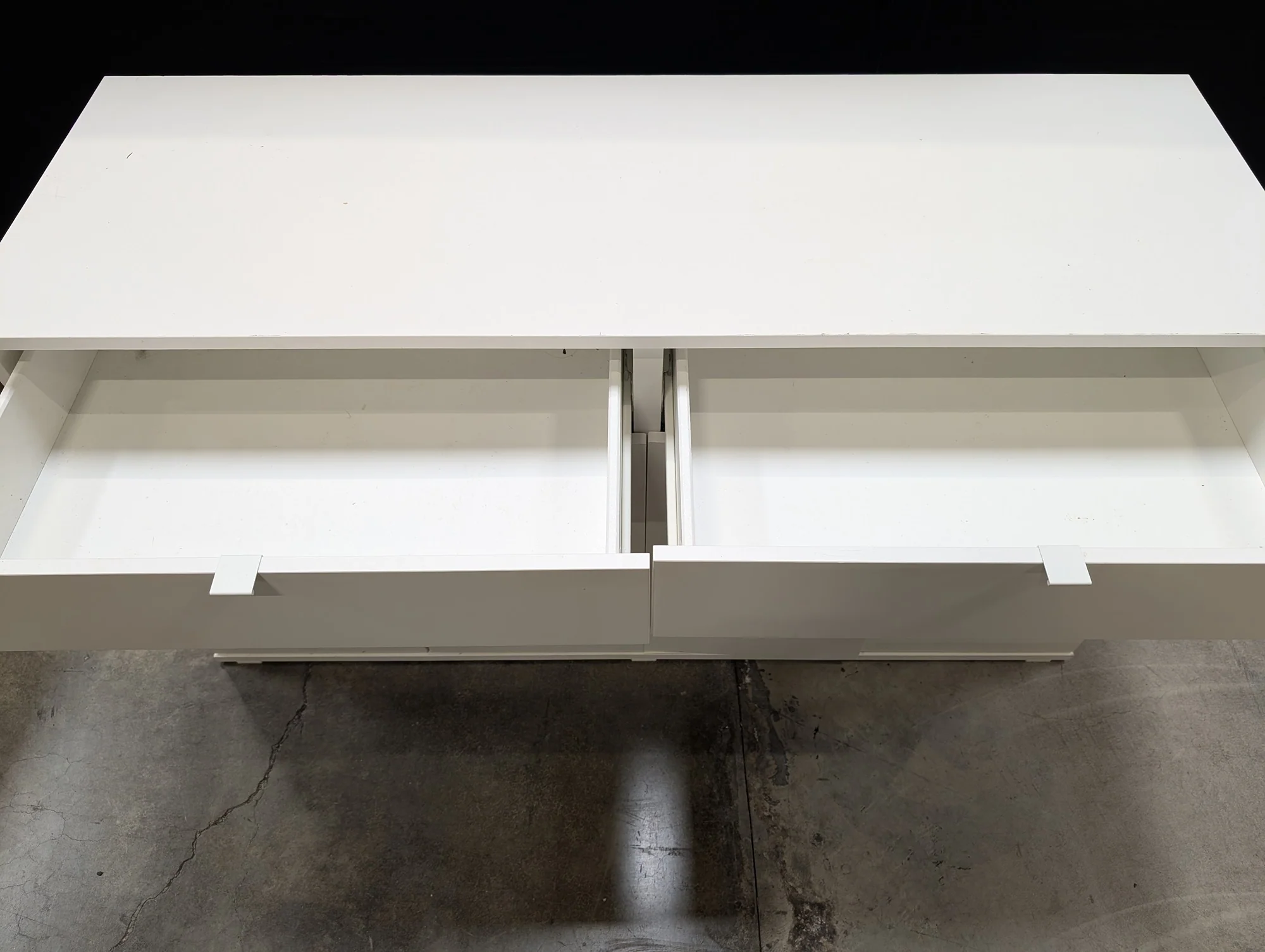 Modern White Storage Cabinet with Drawers and Doors - Image 3