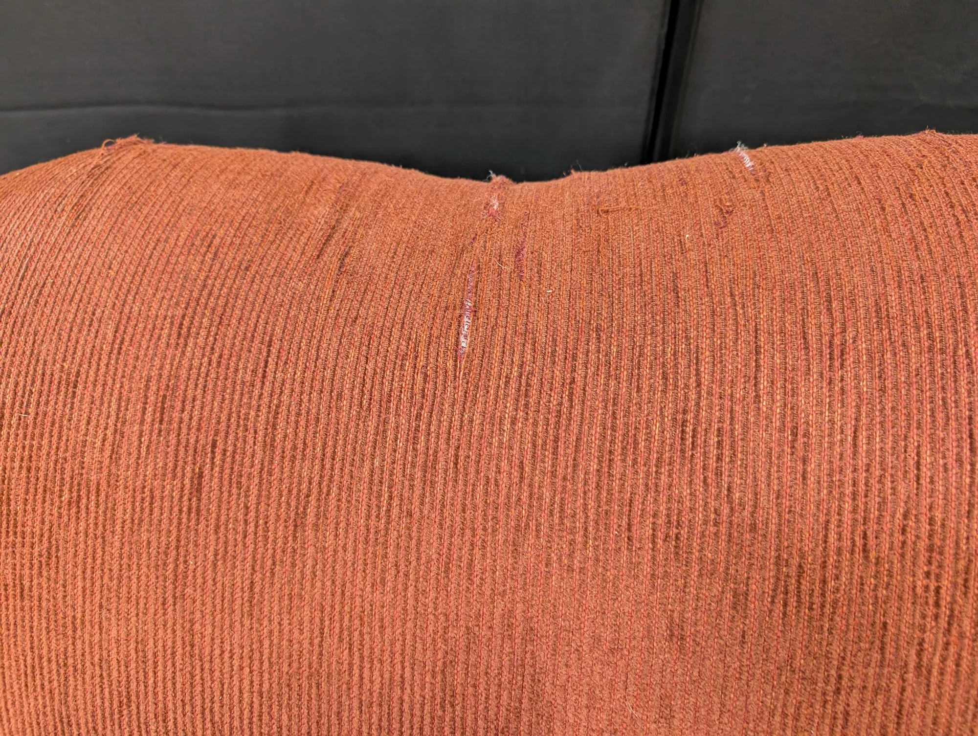 Compact Terracotta Two-Seater Sofa - Image 4