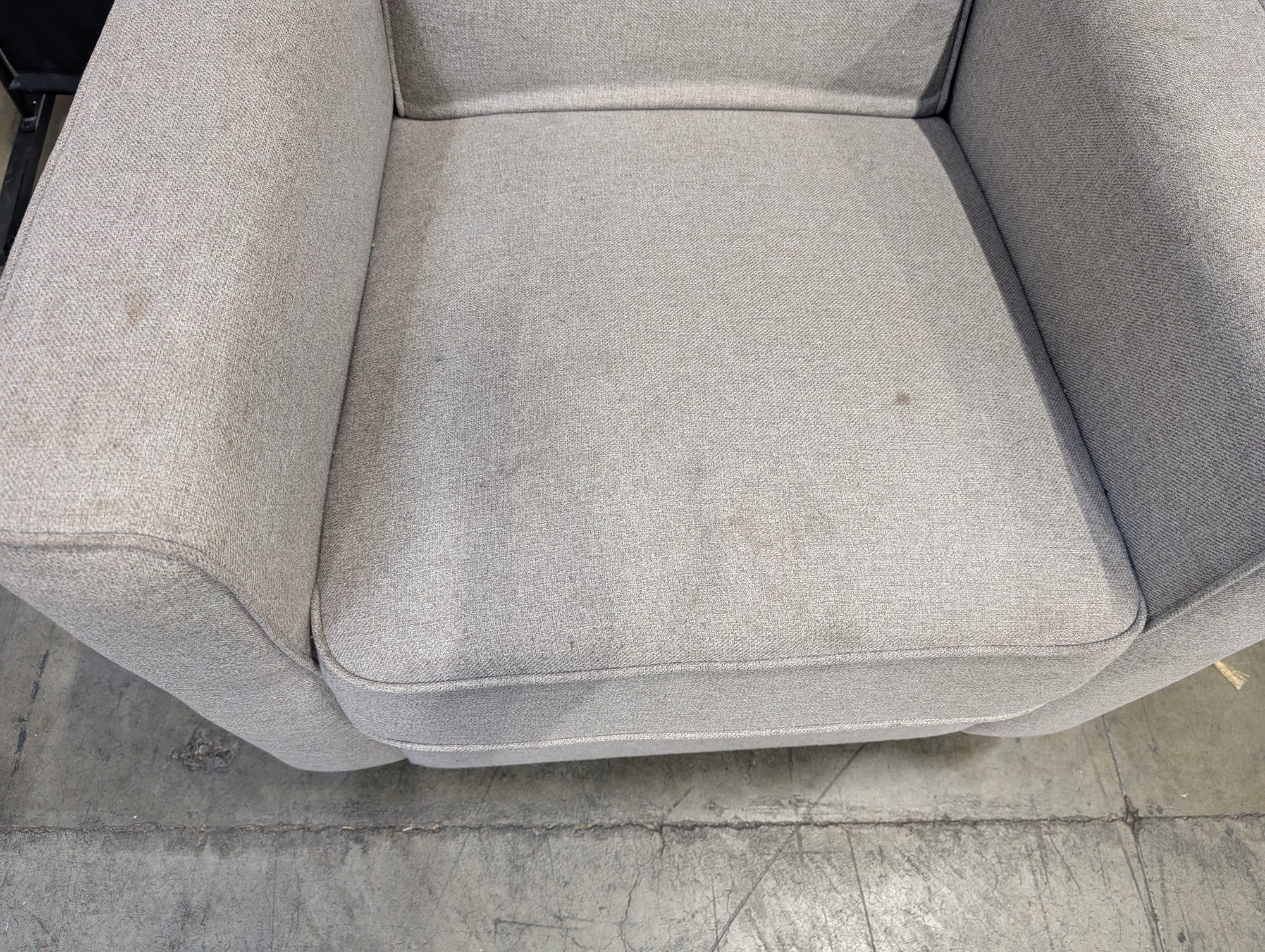 Contemporary Light Grey Fabric  Armchair - no power cord - Image 2