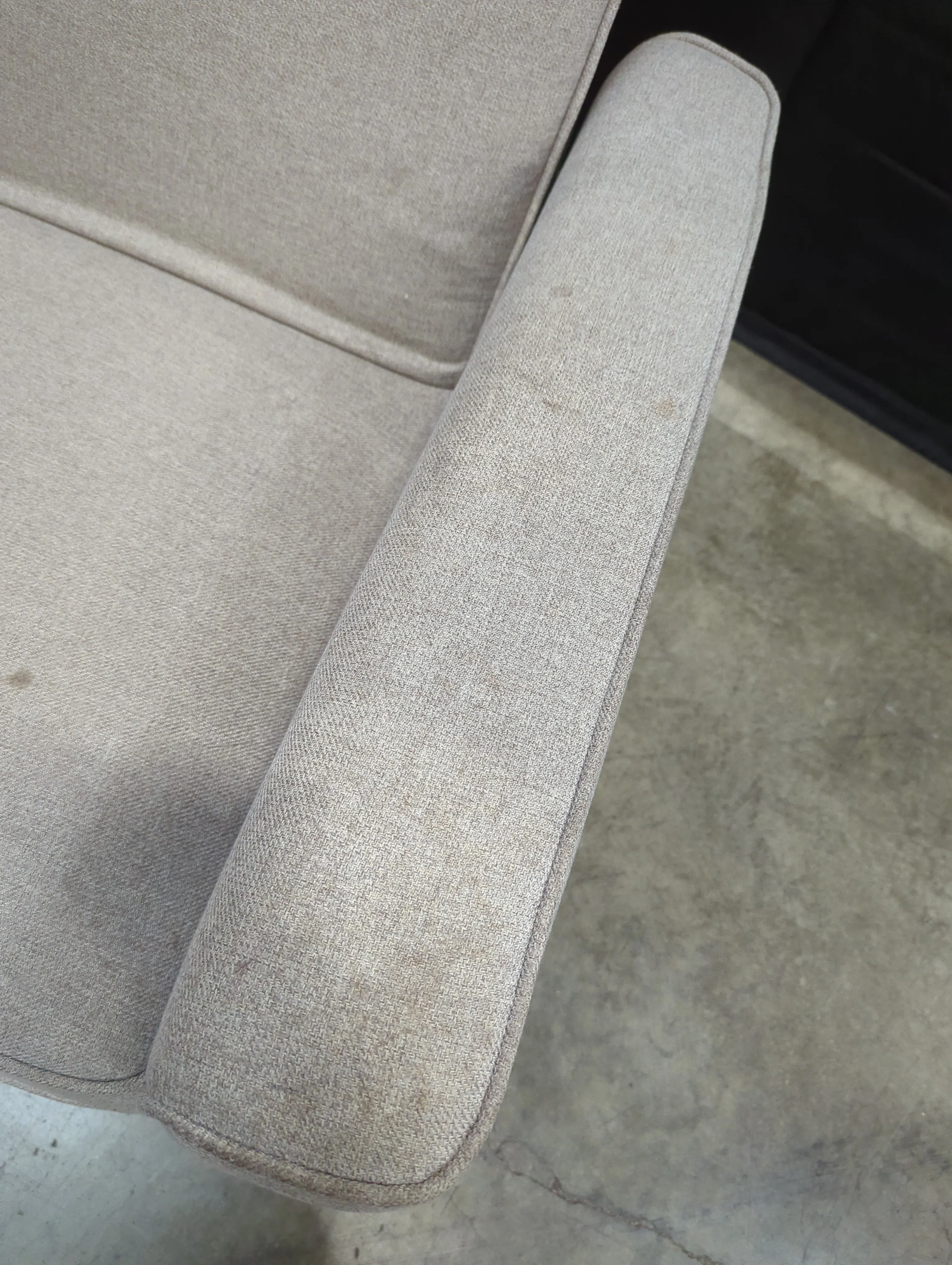 Contemporary Light Grey Fabric  Armchair - no power cord - Image 5