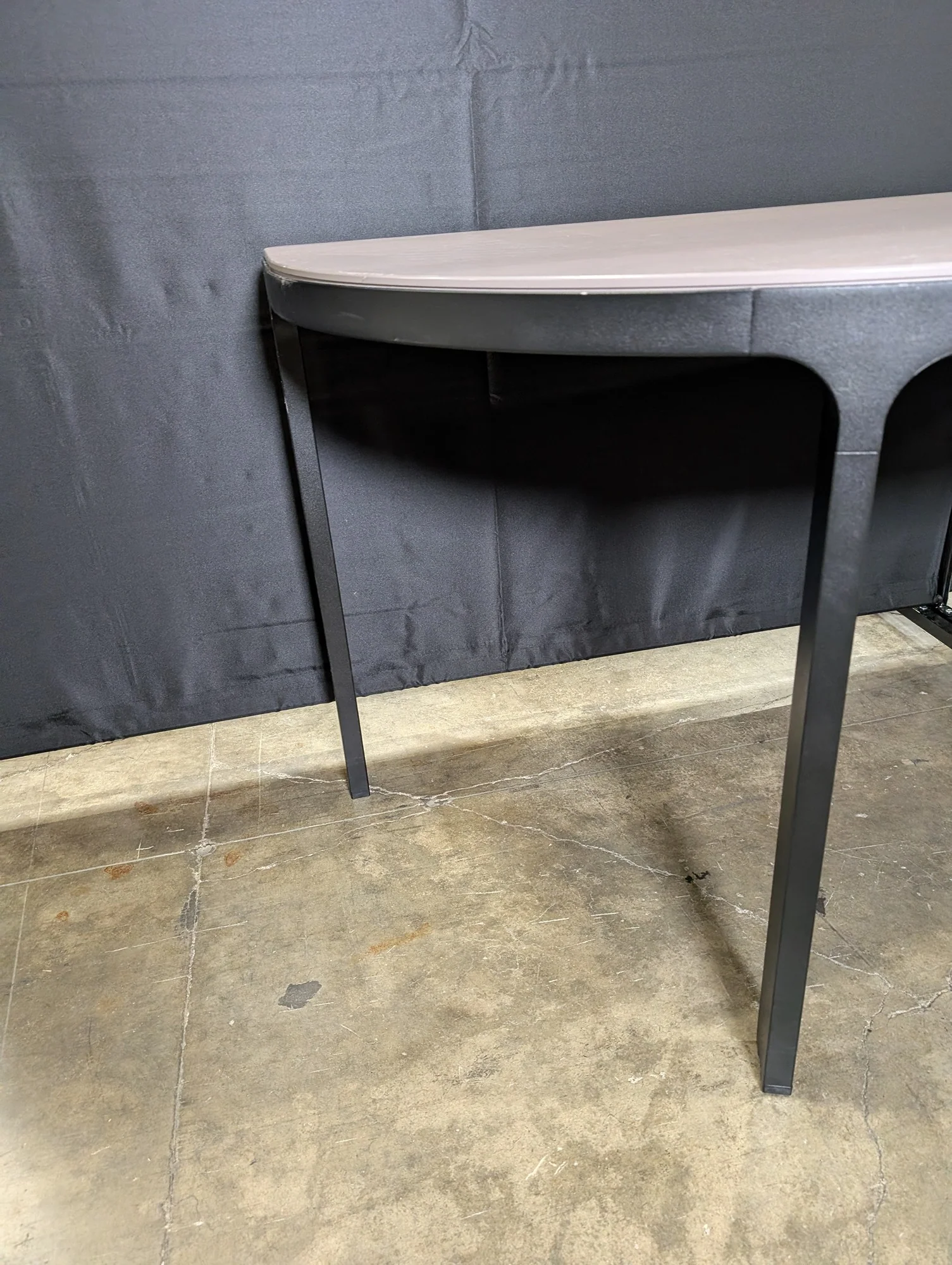 Contemporary Half-Moon Entryway Table - Image 4
