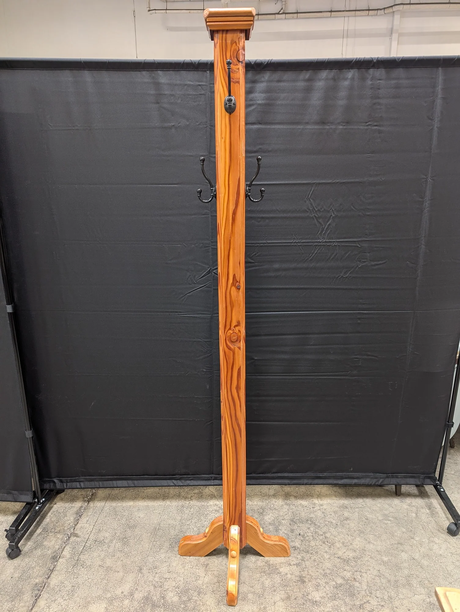 Rustic Wood Freestanding Coat Rack Hall Tree