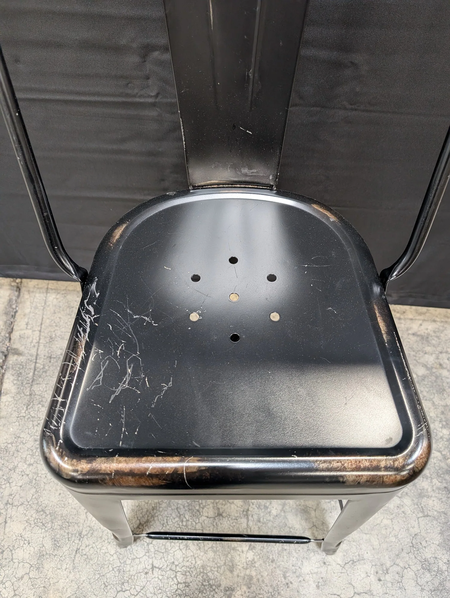 Coaster Fine Furniture Black Metal Industrial Style Bar Stool - Image 4