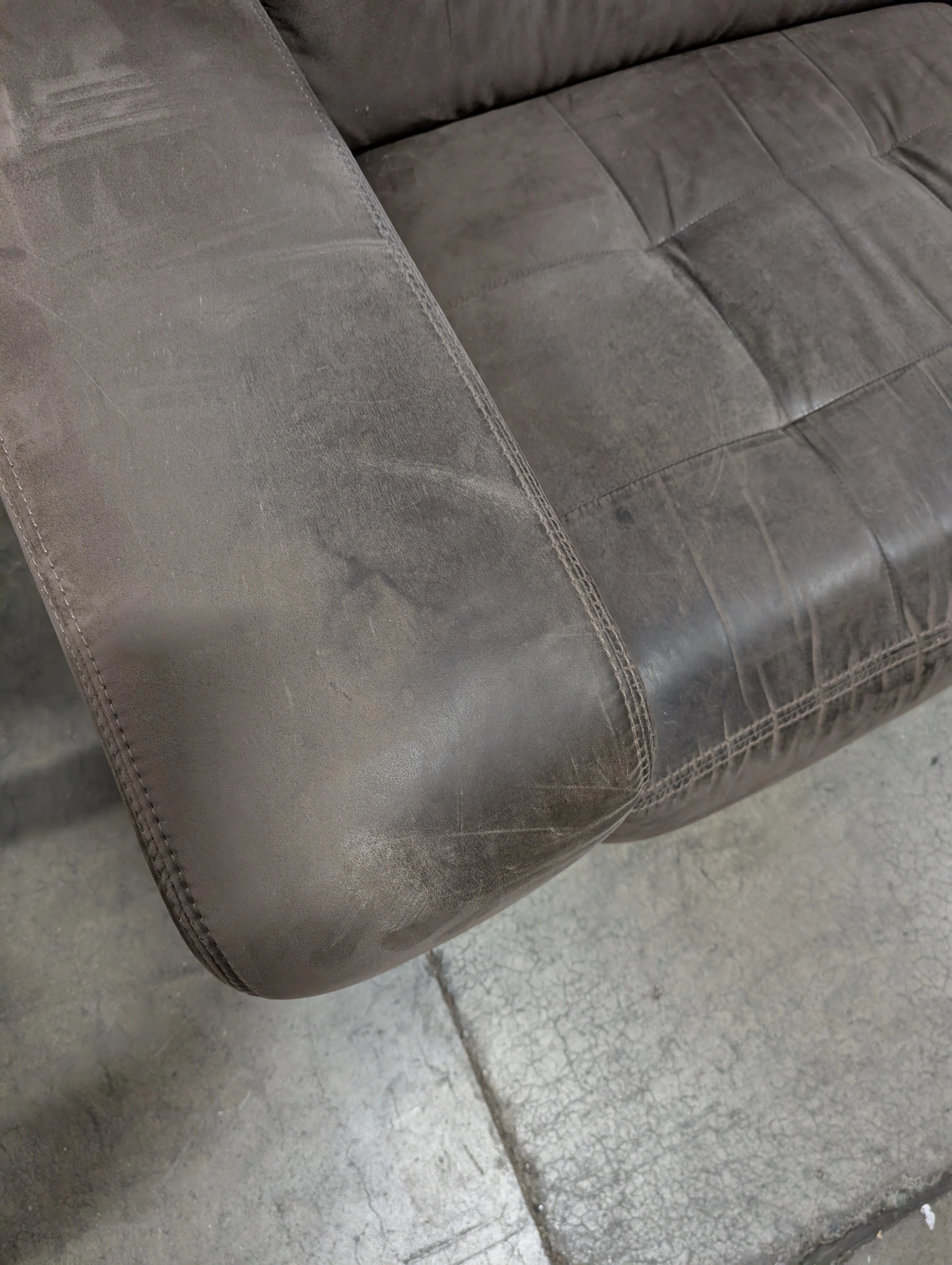 Spacious Dark Brown Upholstered Sectional Sofa - Image 5