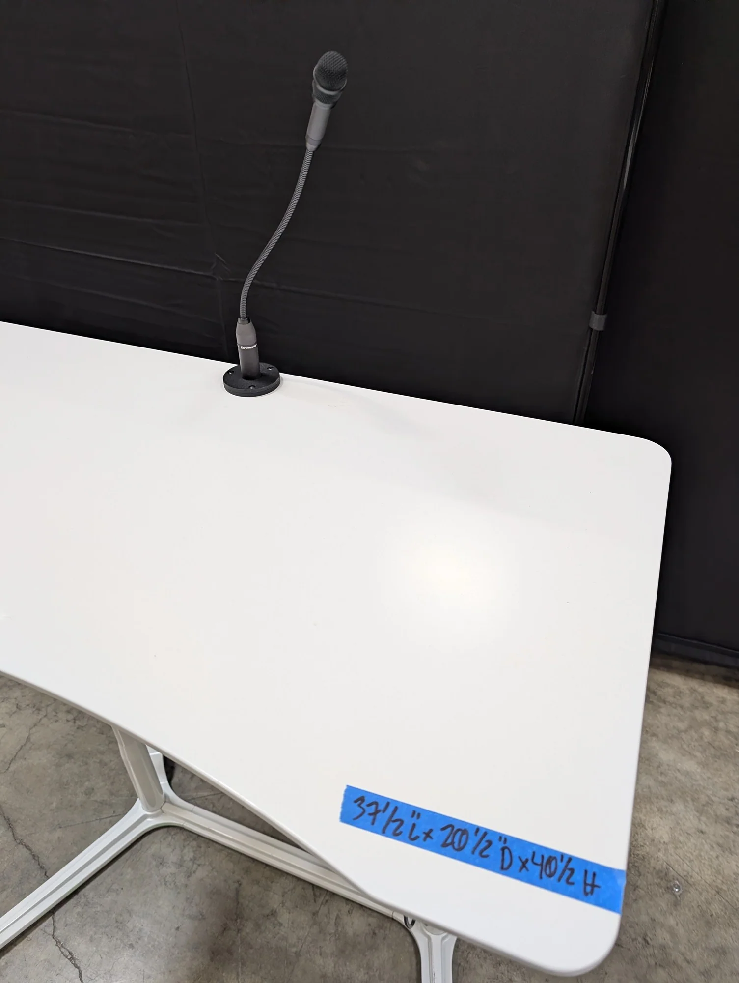 Modern White Height-Adjustable Standing Desk Podium - Image 2
