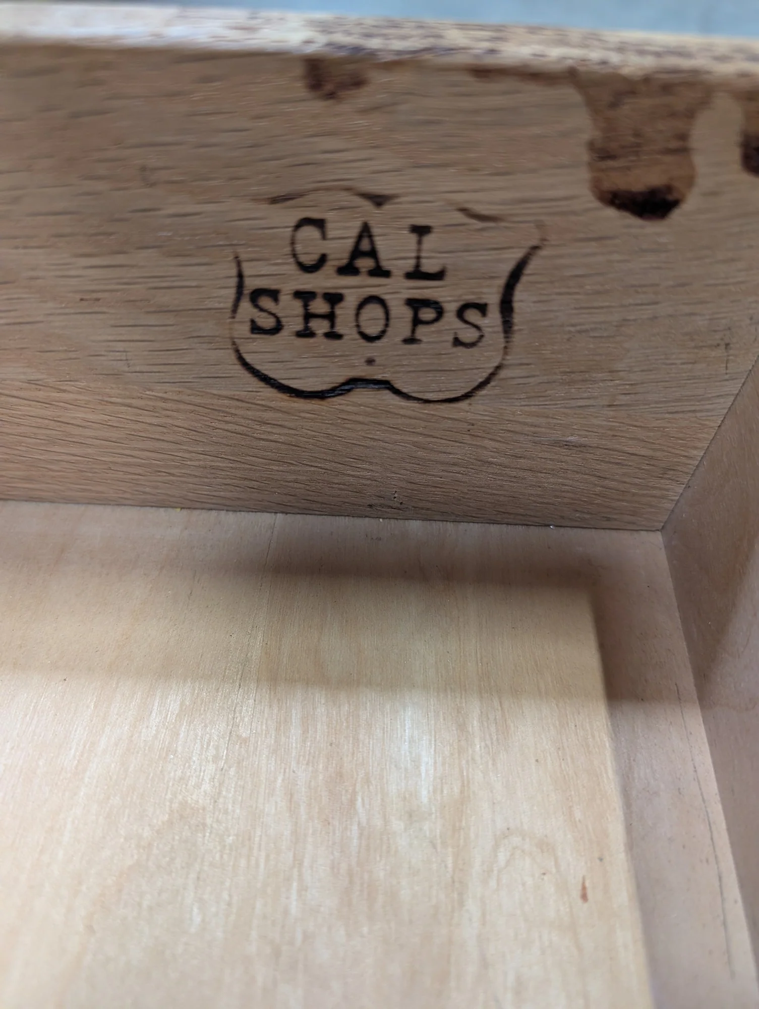 Cal Shops Traditional Wood Hutch with Glass Display and Buffet - Image 2