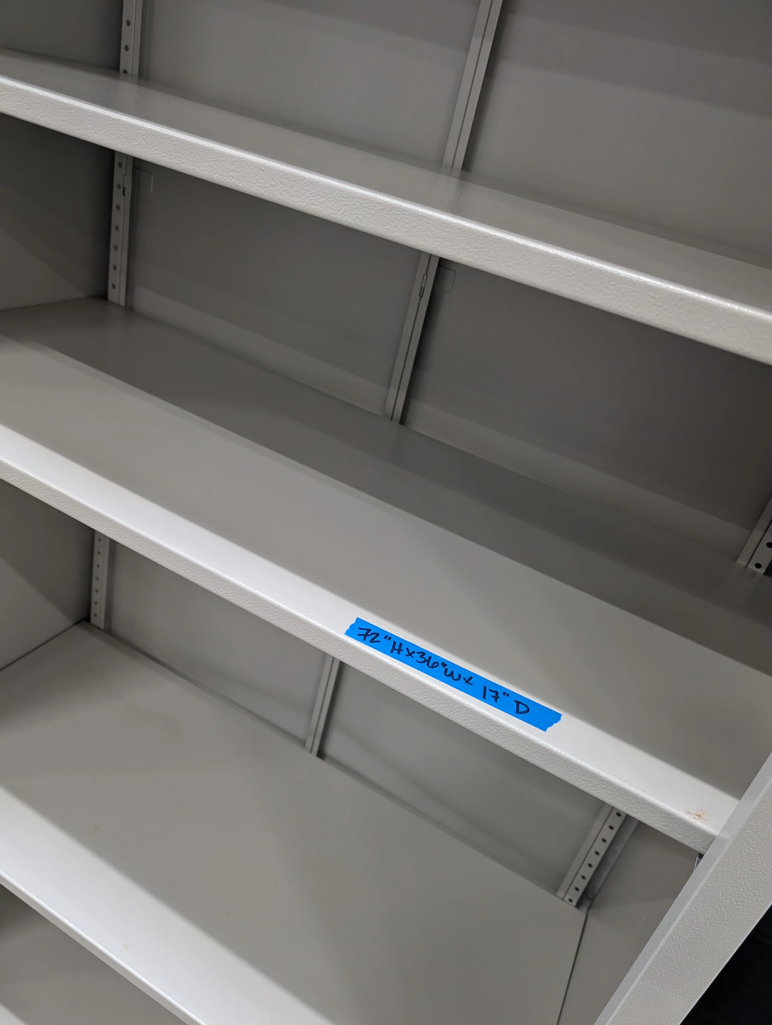 Versatile Grey Metal Storage Shelf on Casters - Image 2