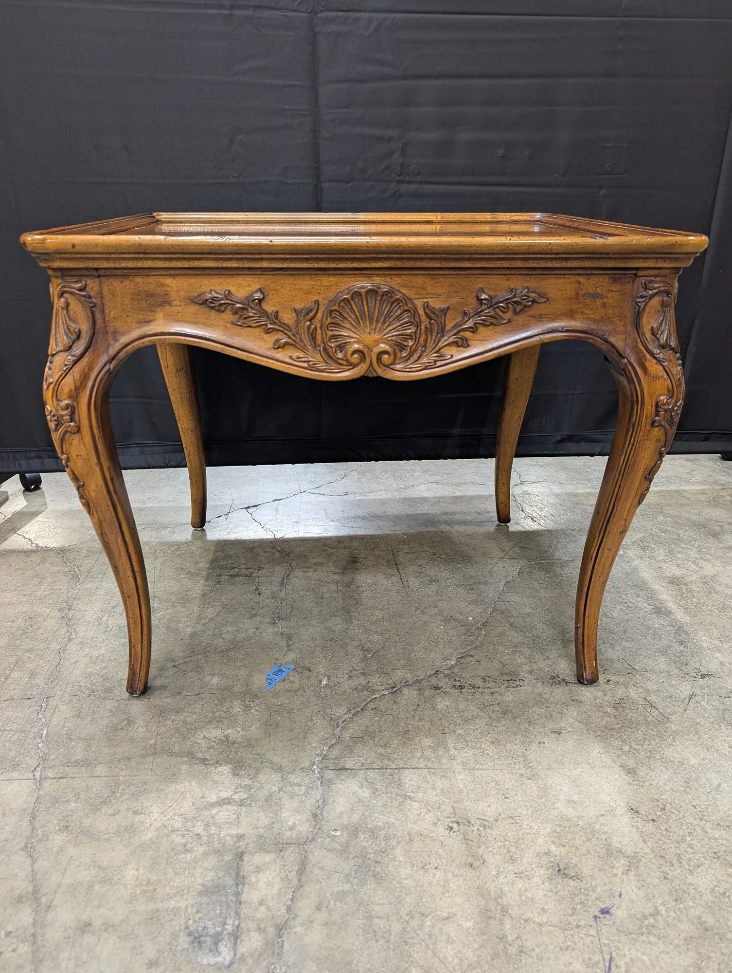 Henredon Villanary Collection Carved Wood Side Table