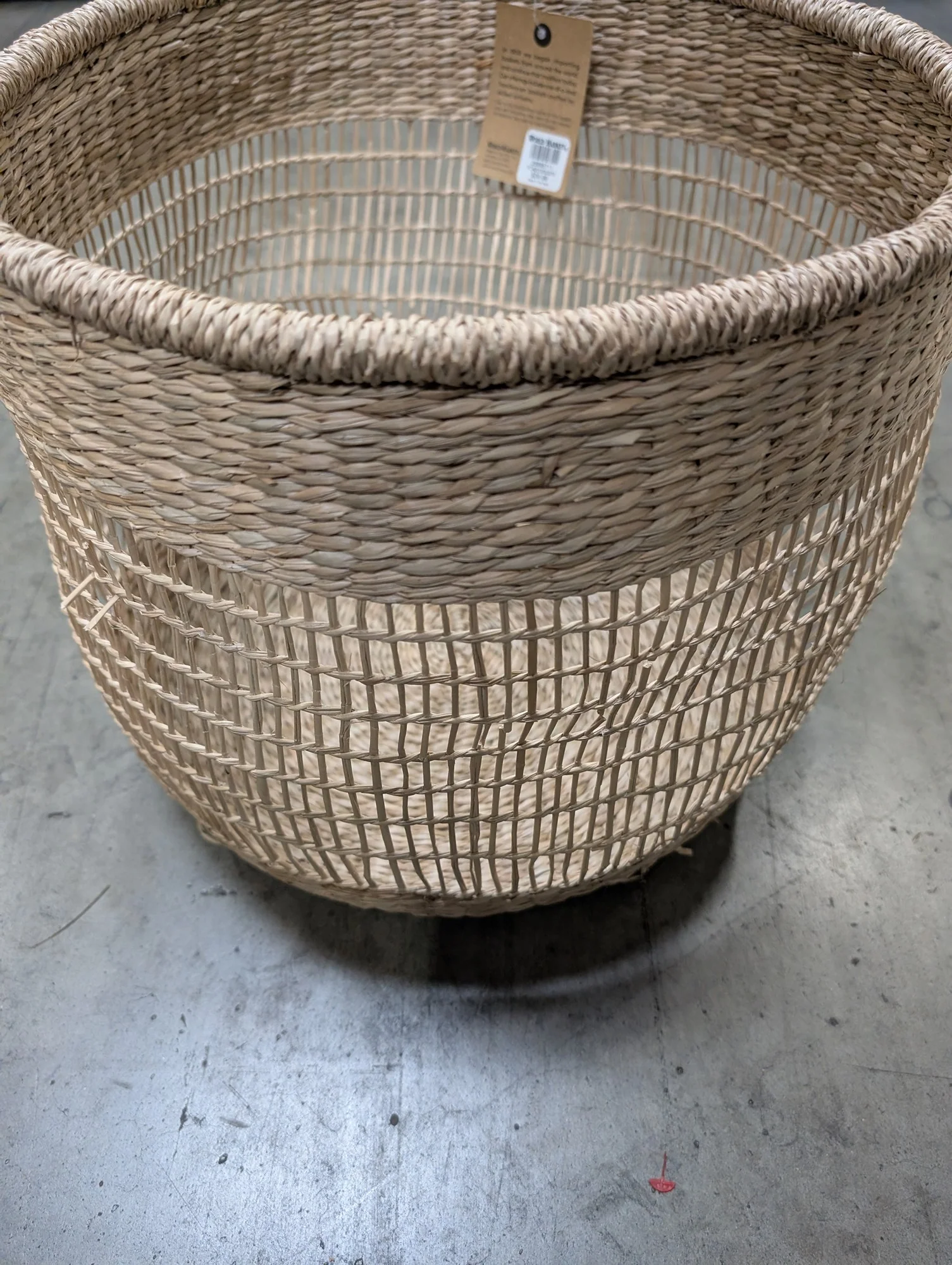 WORLD MARKET Dakota Open Weave Seagrass Storage Basket - Image 2
