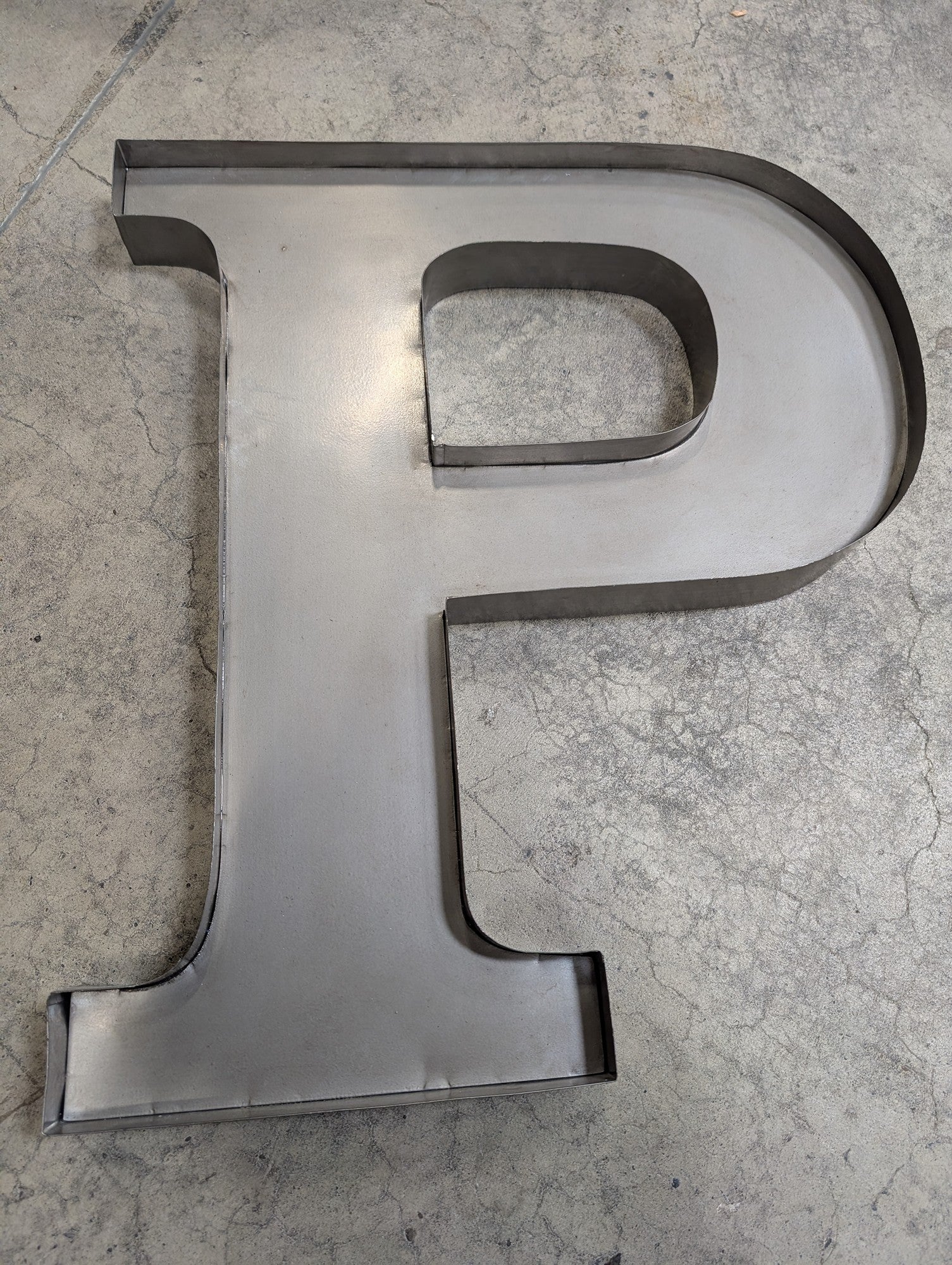 Ballard Designs Industrial Metal Letter P Wall Decor