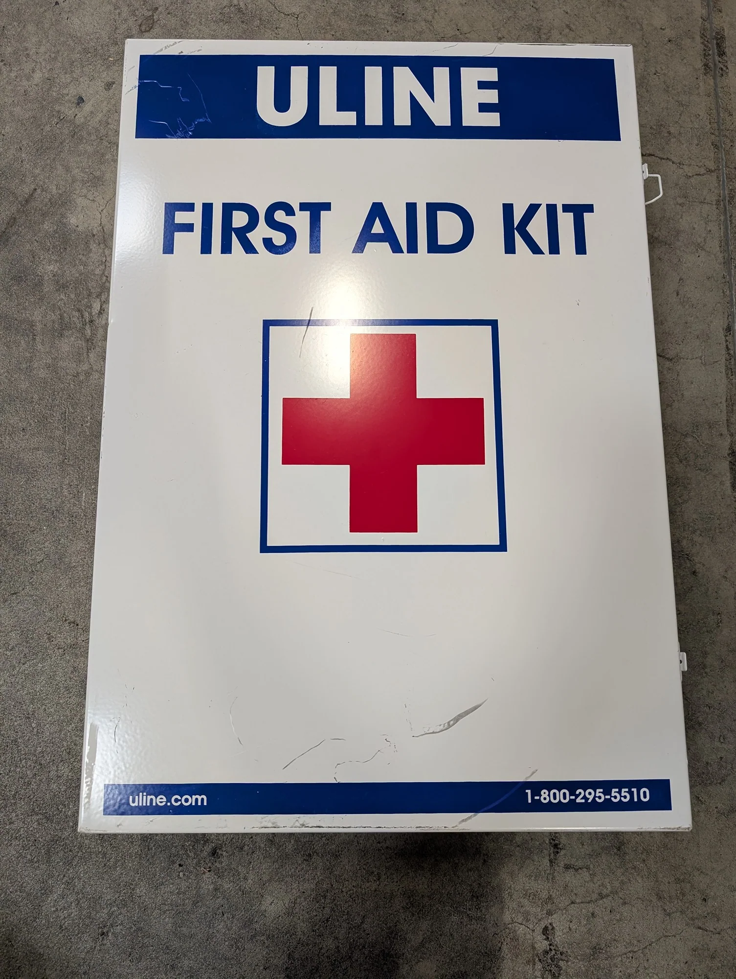 ULINE Industrial Wall Mount First Aid Kit Cabinet