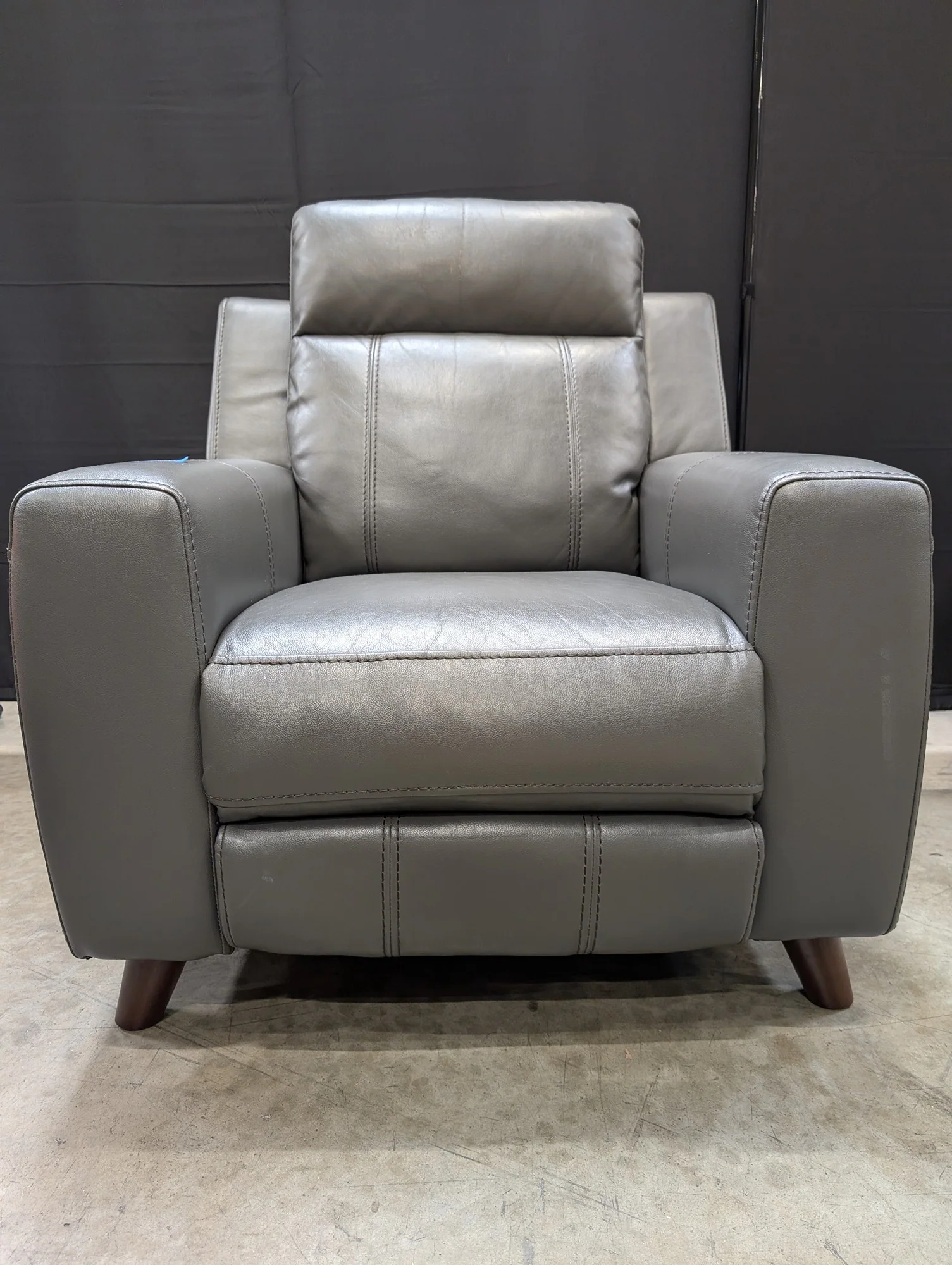 Modern Grey Power Recliner Chair with USB Port
