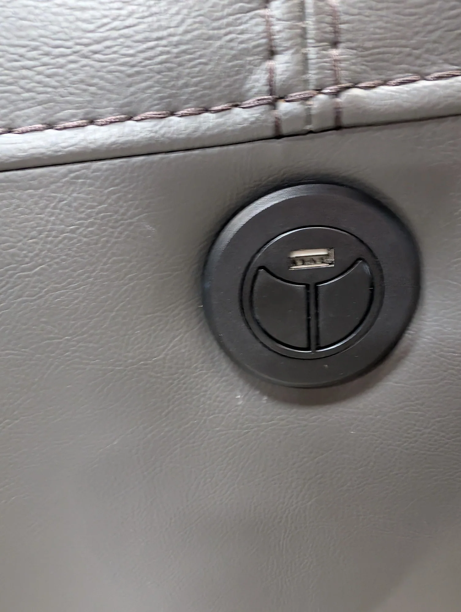 Modern Grey Power Recliner Chair with USB Port - Image 3