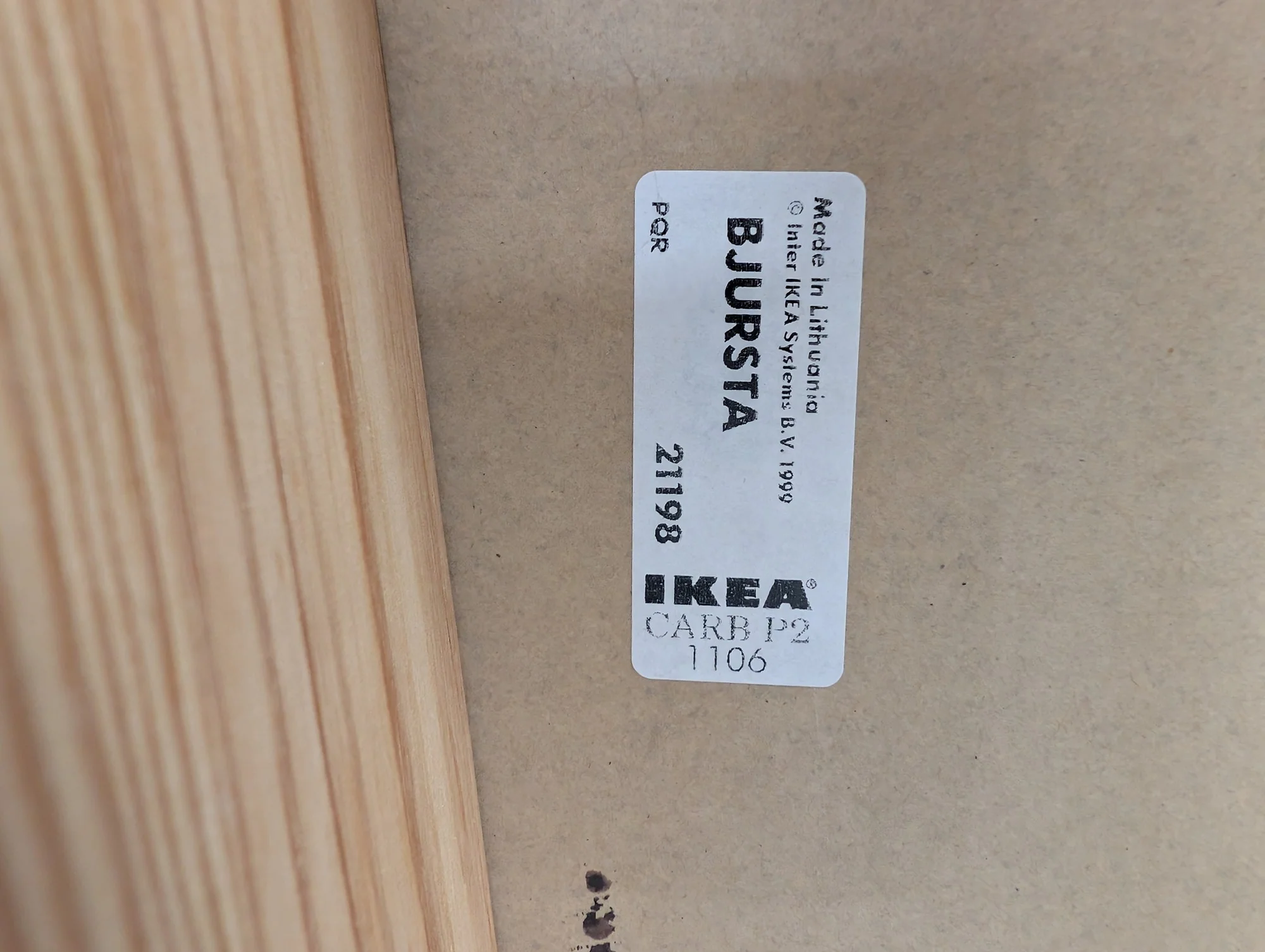 IKEA BJURSTA Dark Wood Dining Bench - Image 4