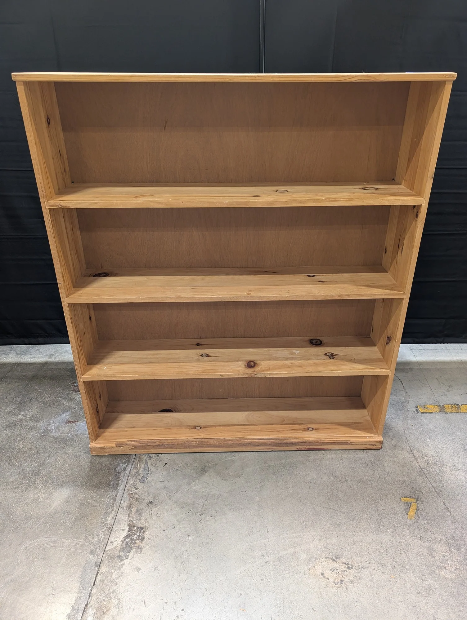 Quality Craft Inc. Pine Wood Four-Shelf Bookcase - Image 2