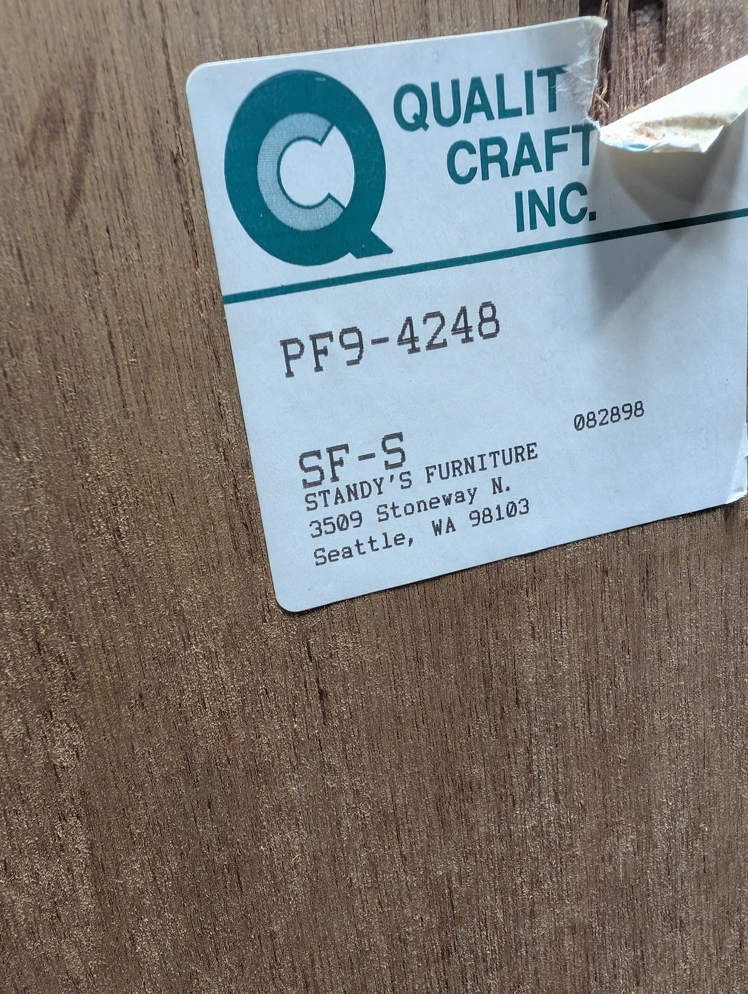 Quality Craft Inc. Pine Wood Four-Shelf Bookcase - Image 4