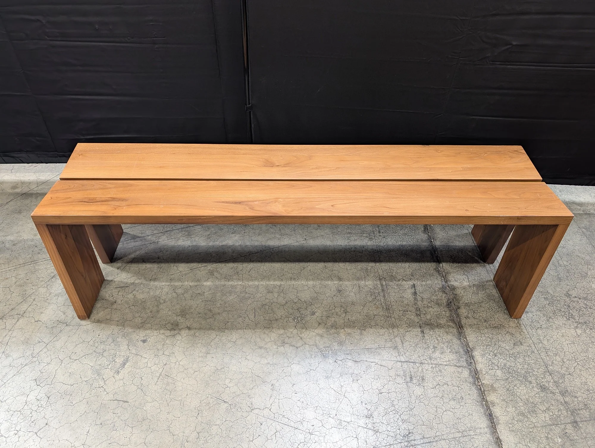 Modern Minimalist Solid Wood Bench - Image 2