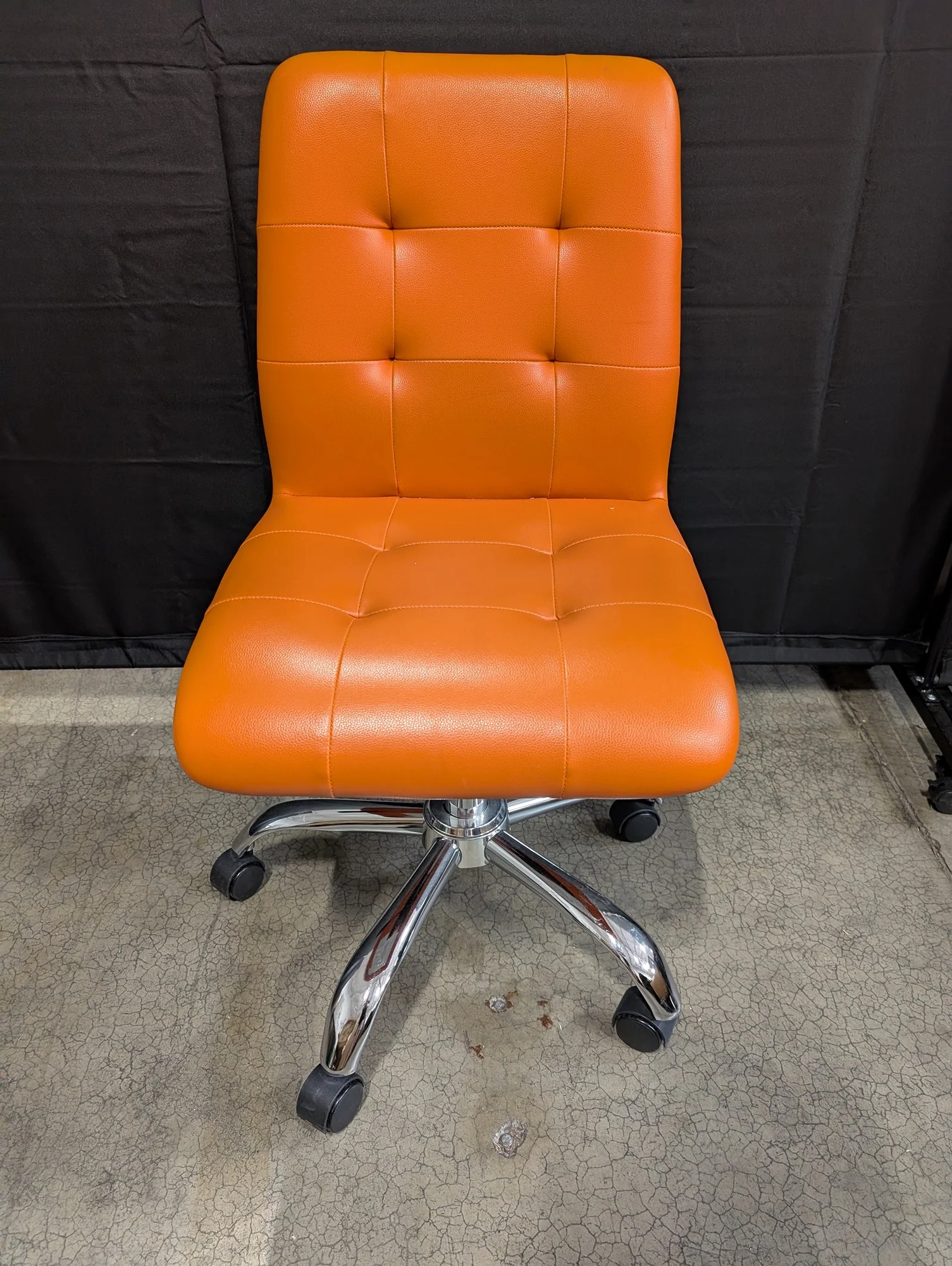 Modway Vibrant Orange Tufted Swivel Office Chair - Image 5