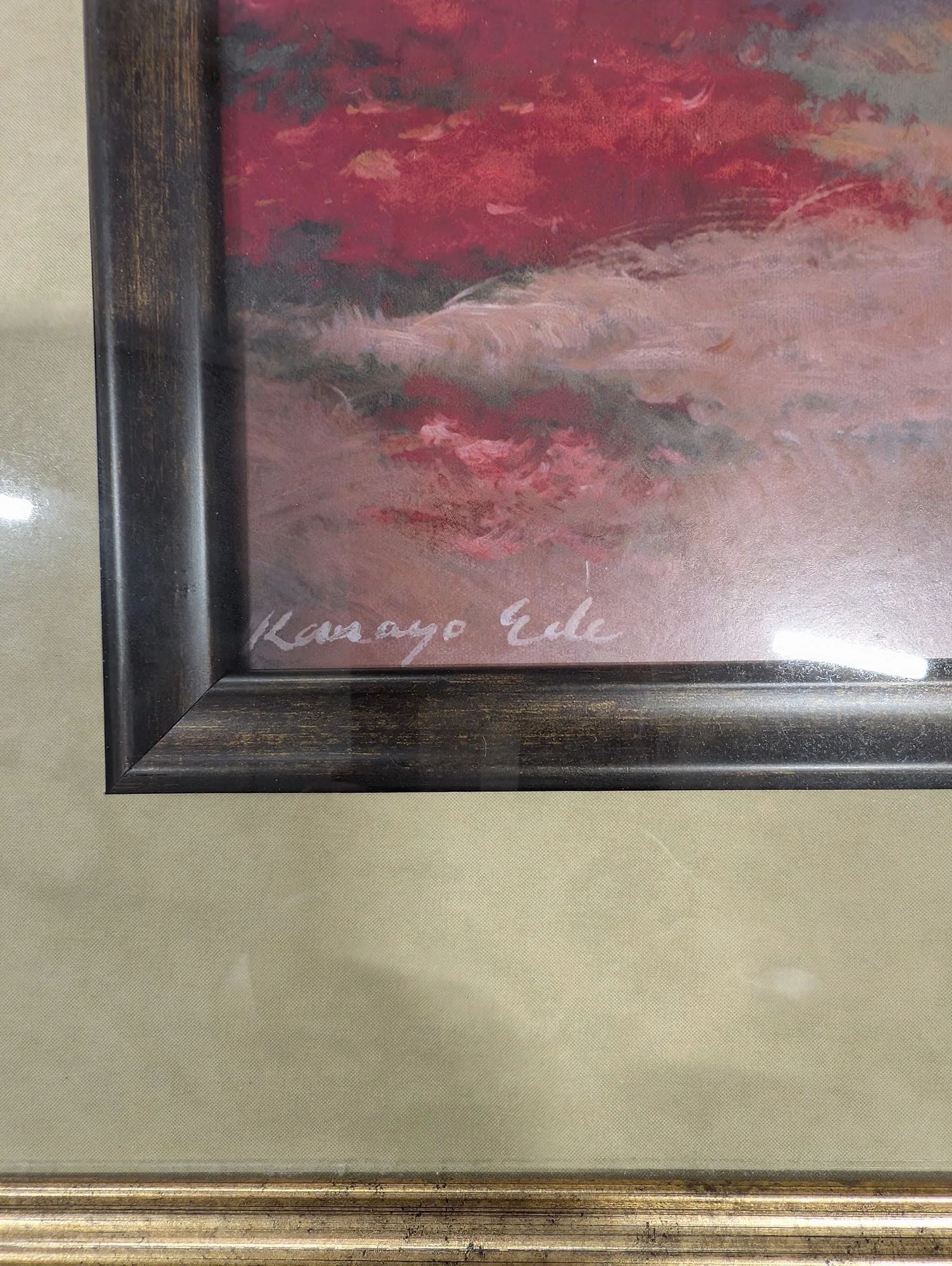 Kansayo Eile Framed Tuscan Village Landscape Art Print - Image 3