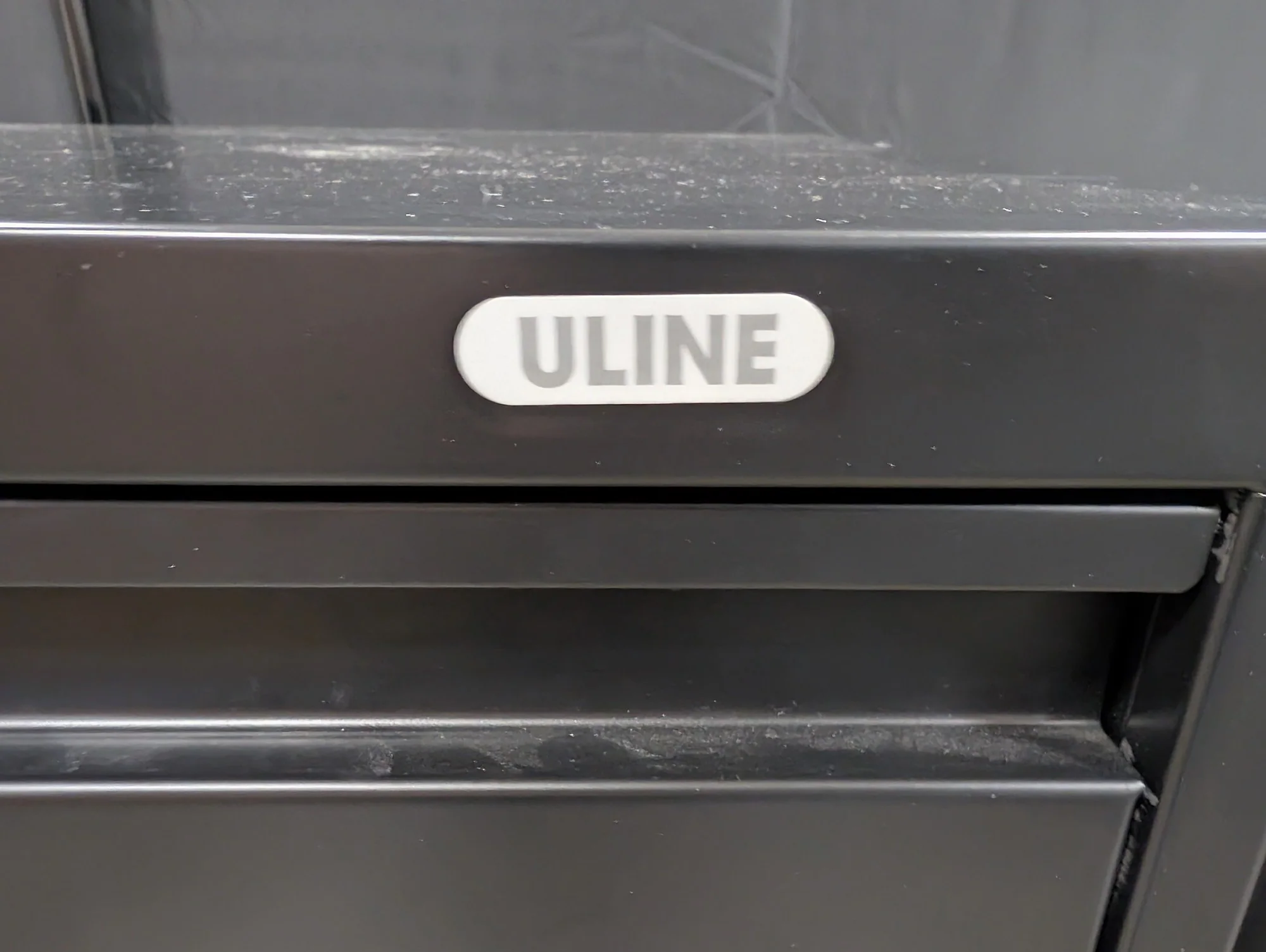 ULINE Black 3-Drawer Sturdy Lateral Filing Cabinet with Lock - Image 3