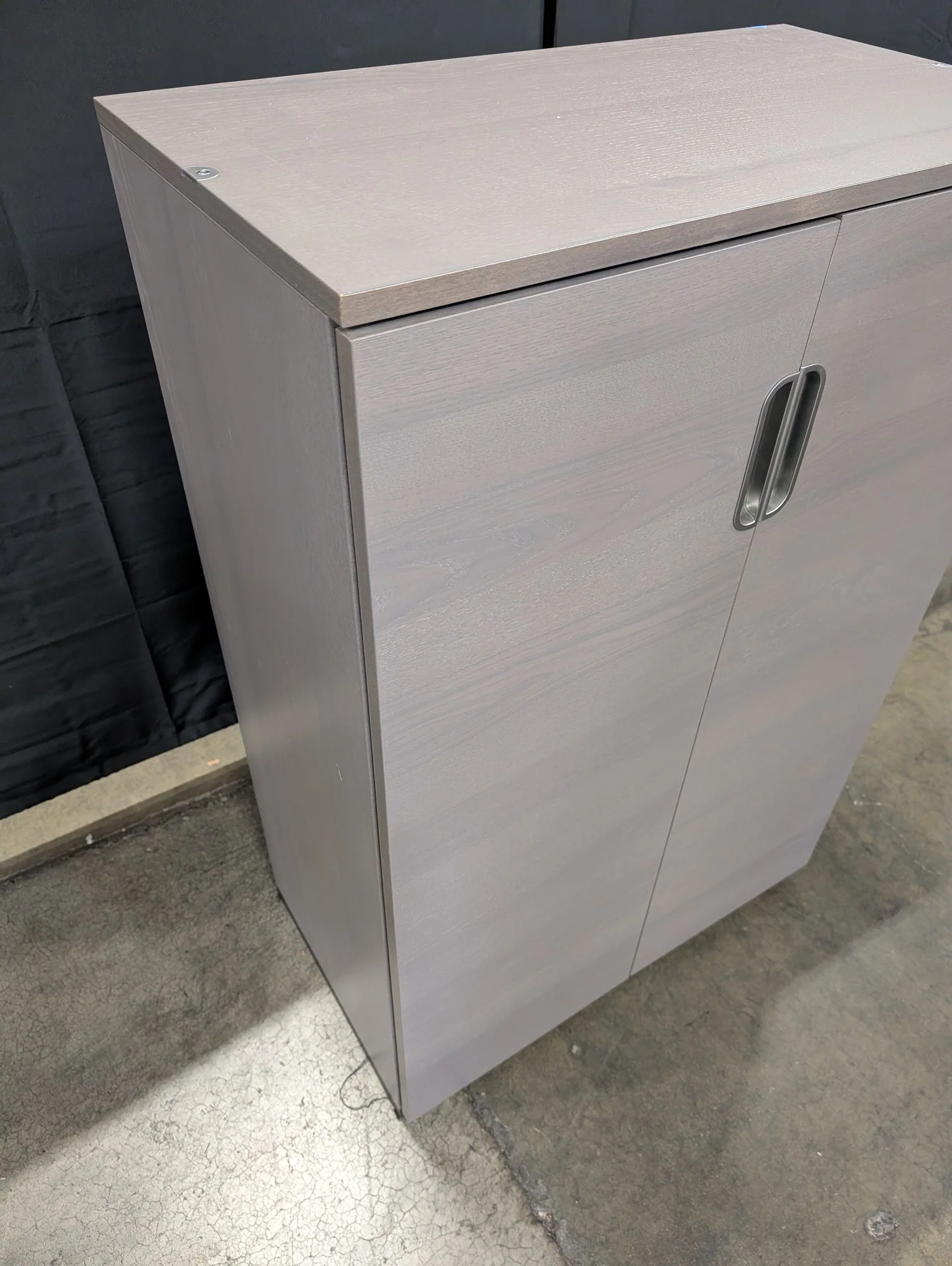 Modern Two-Door Storage Cabinet with Adjustable Shelves - Image 4