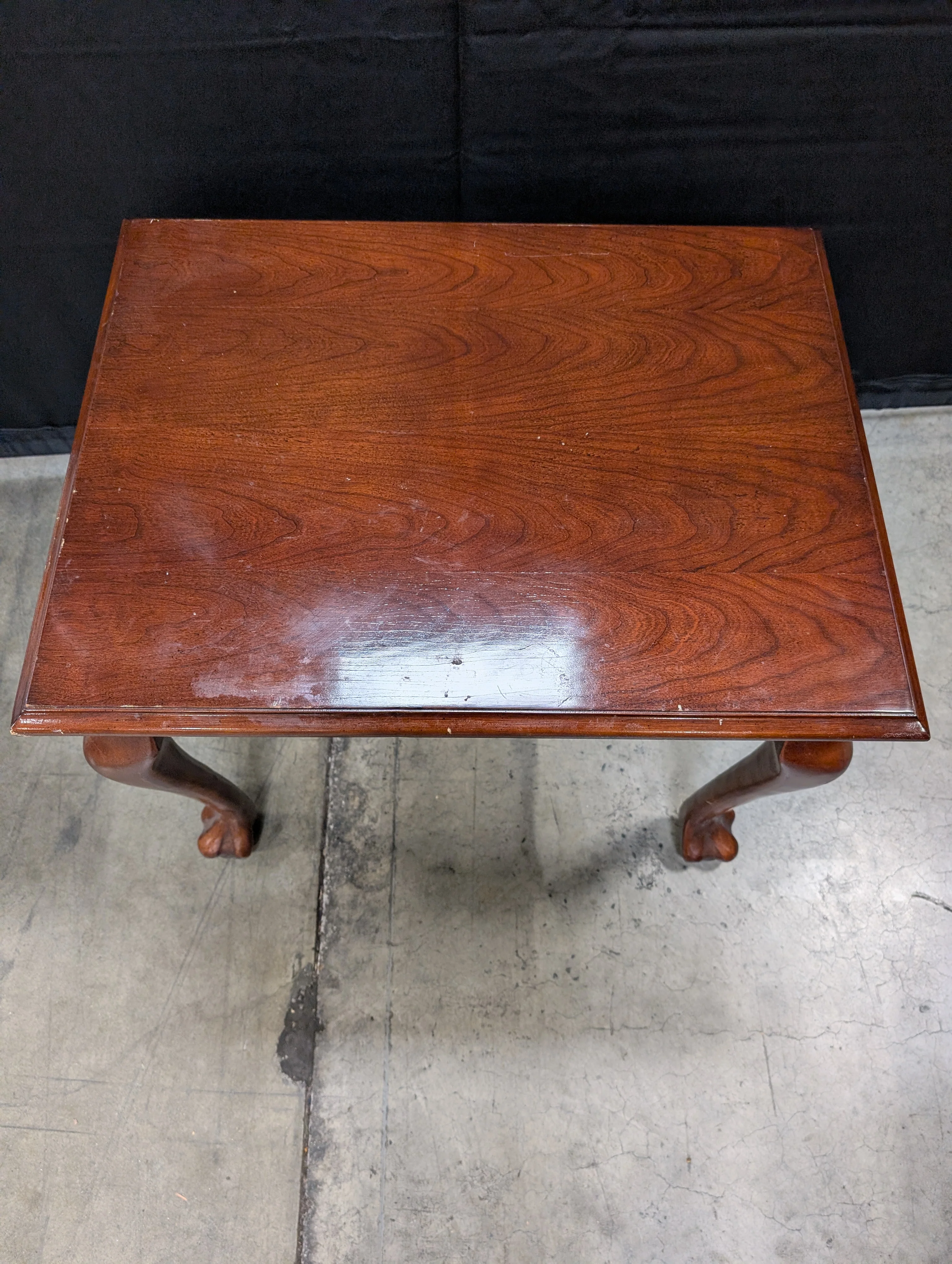 Traditional Dark Wood Accent Side Table - Image 5