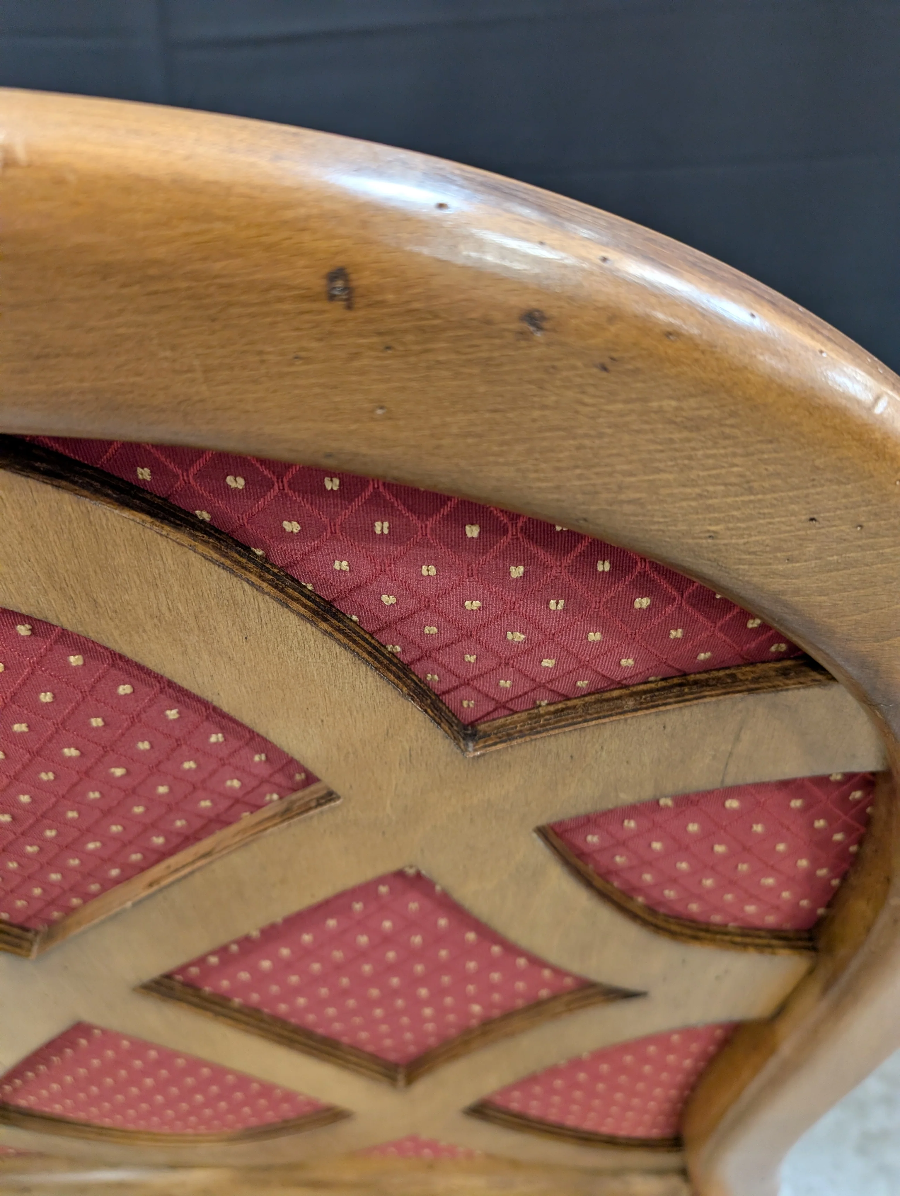 Traditional Red Upholstered SHERRILL Accent Armchair - Image 8