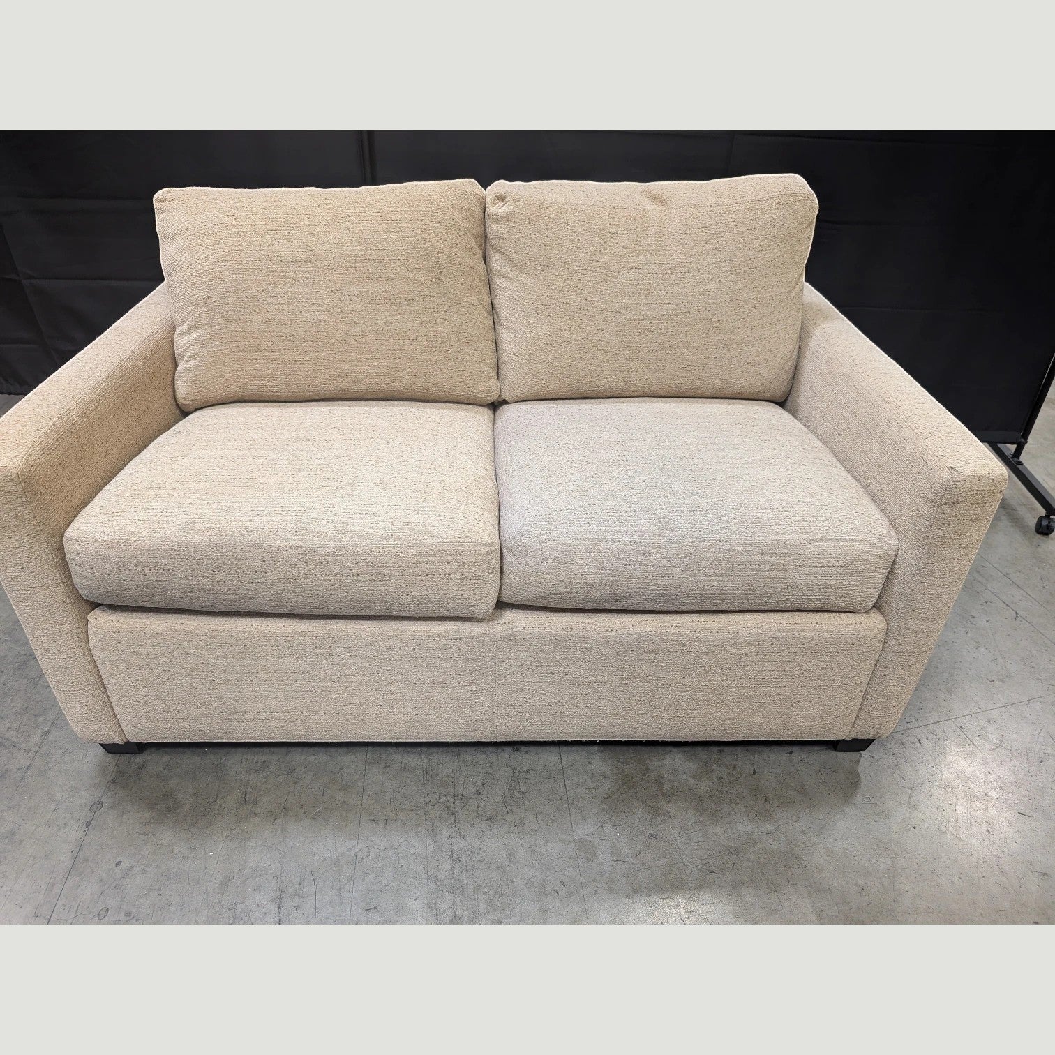 Used Textured Fabric Two-Seater Sofa
