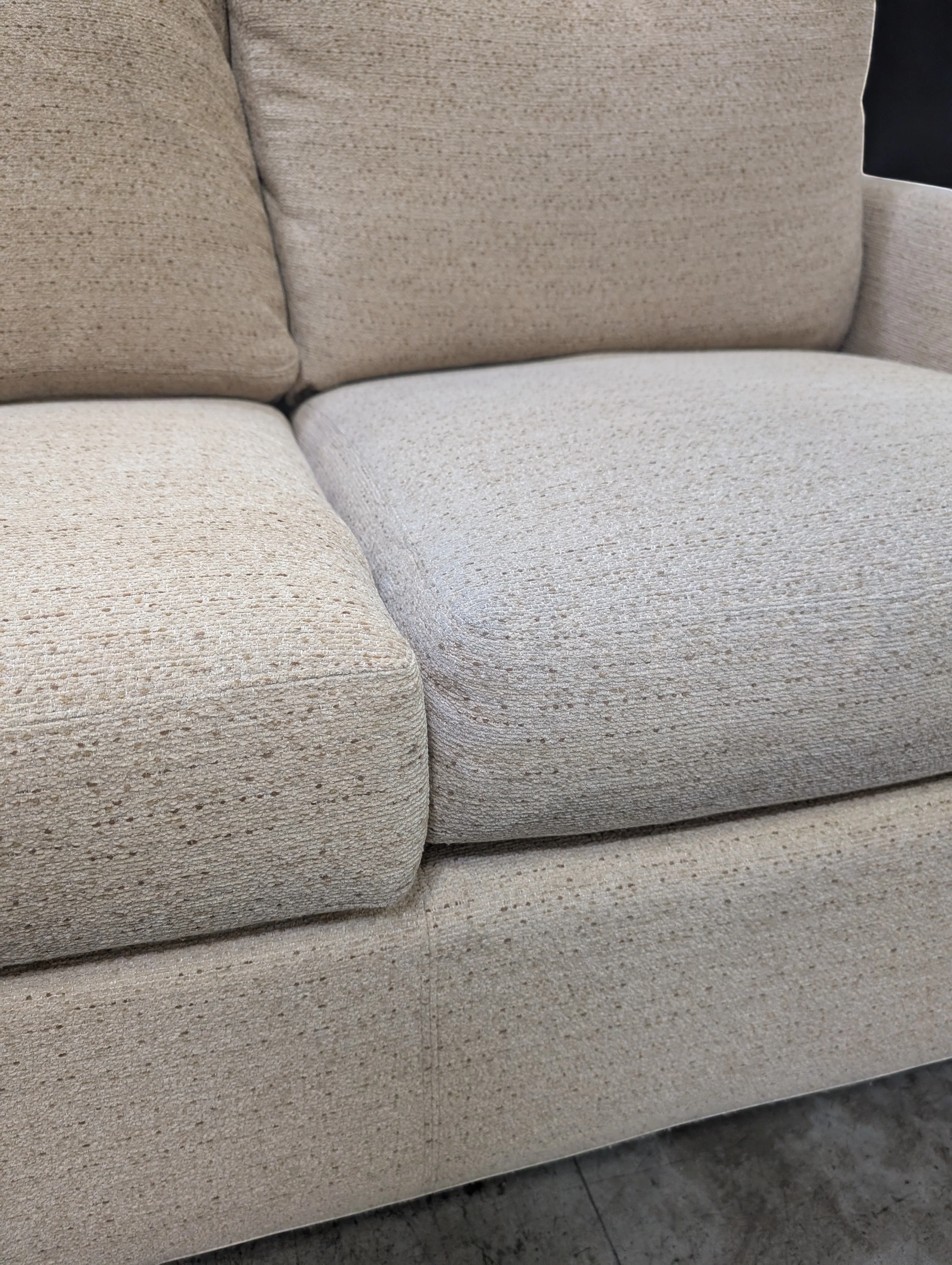 Used Textured Fabric Two-Seater Sofa - Image 2
