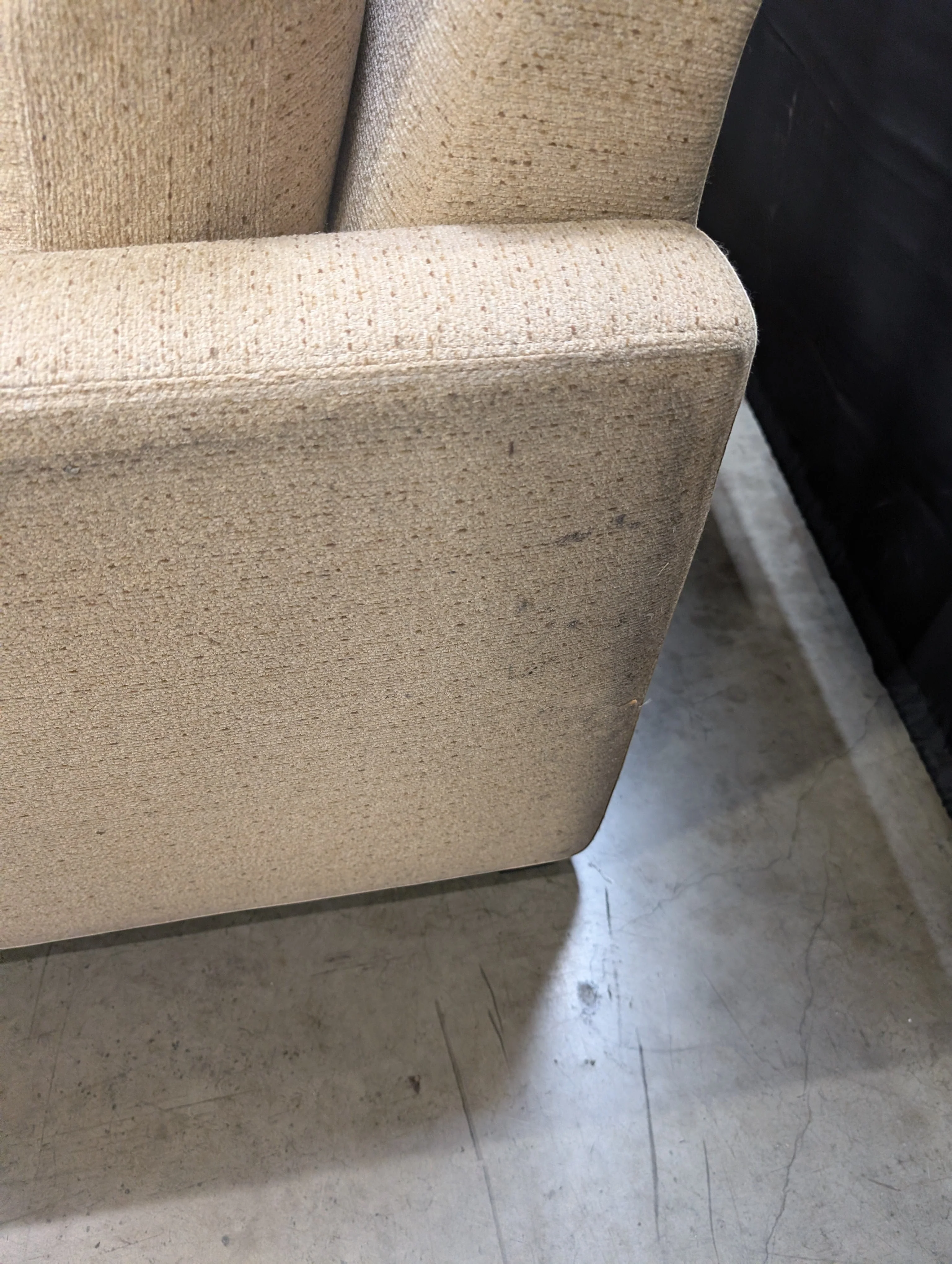Used Textured Fabric Two-Seater Sofa - Image 3