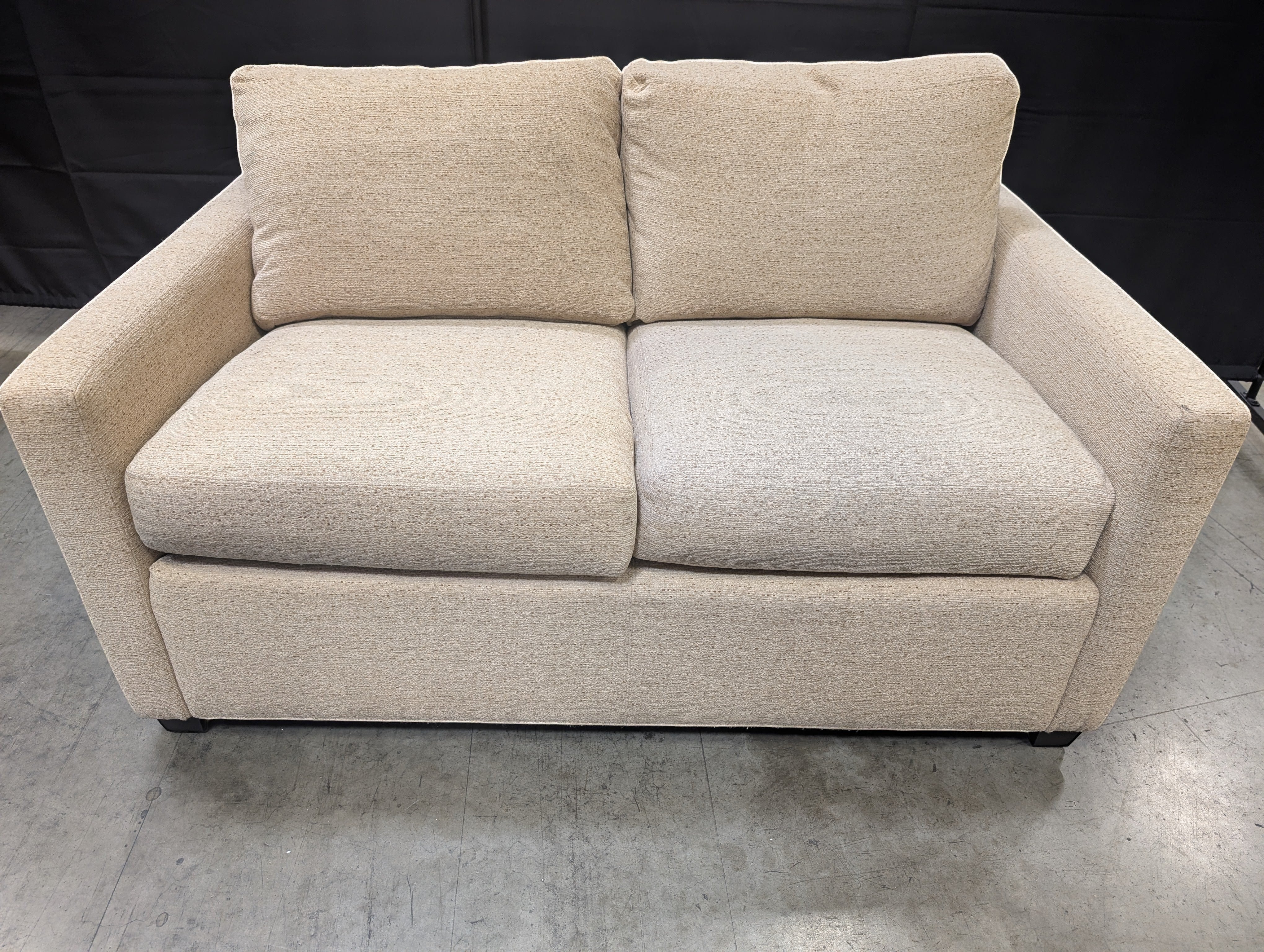 Used Textured Fabric Two-Seater Sofa - Image 7