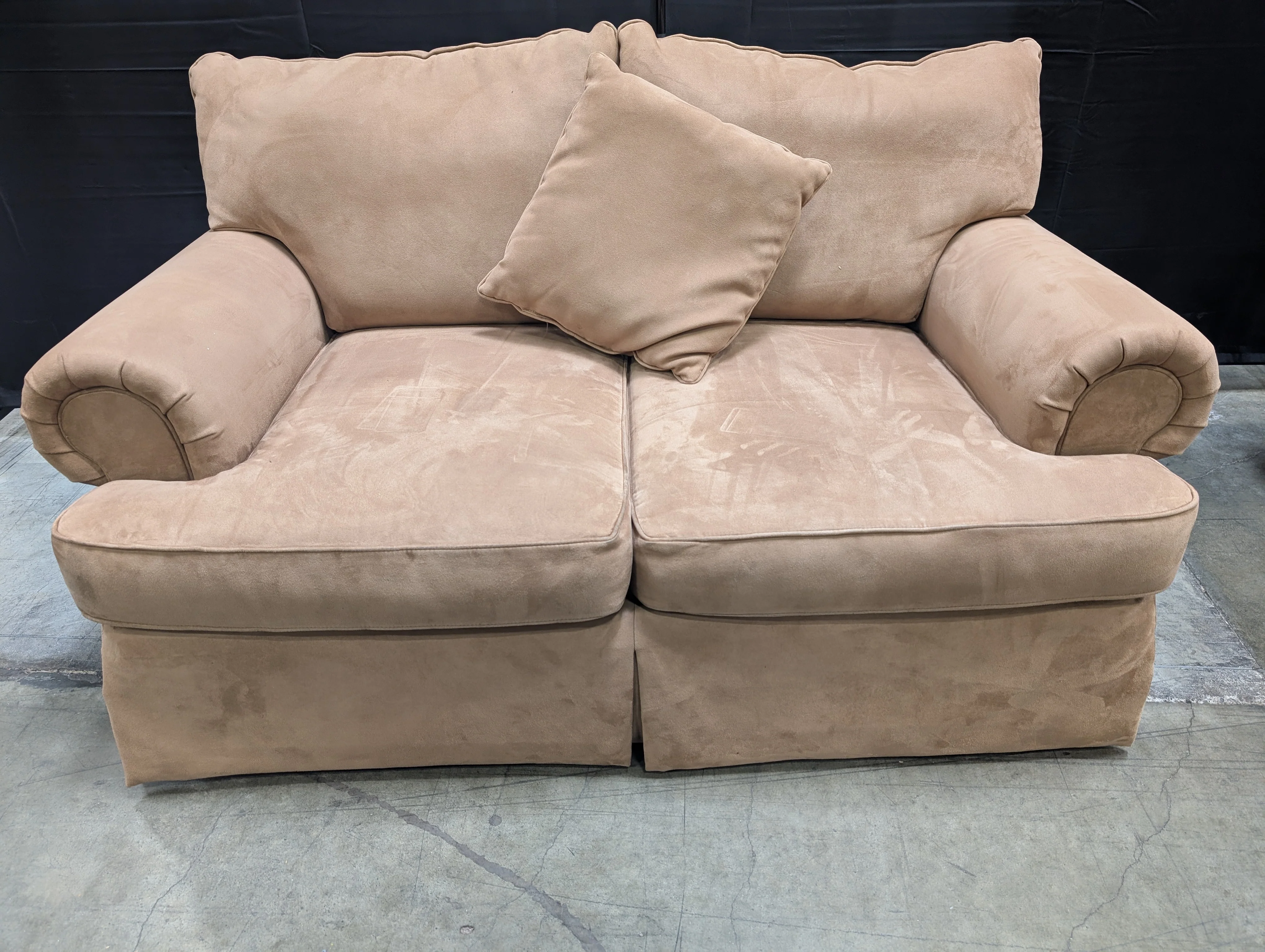 Neutral Beige Flexsteel Sofa - Image 2