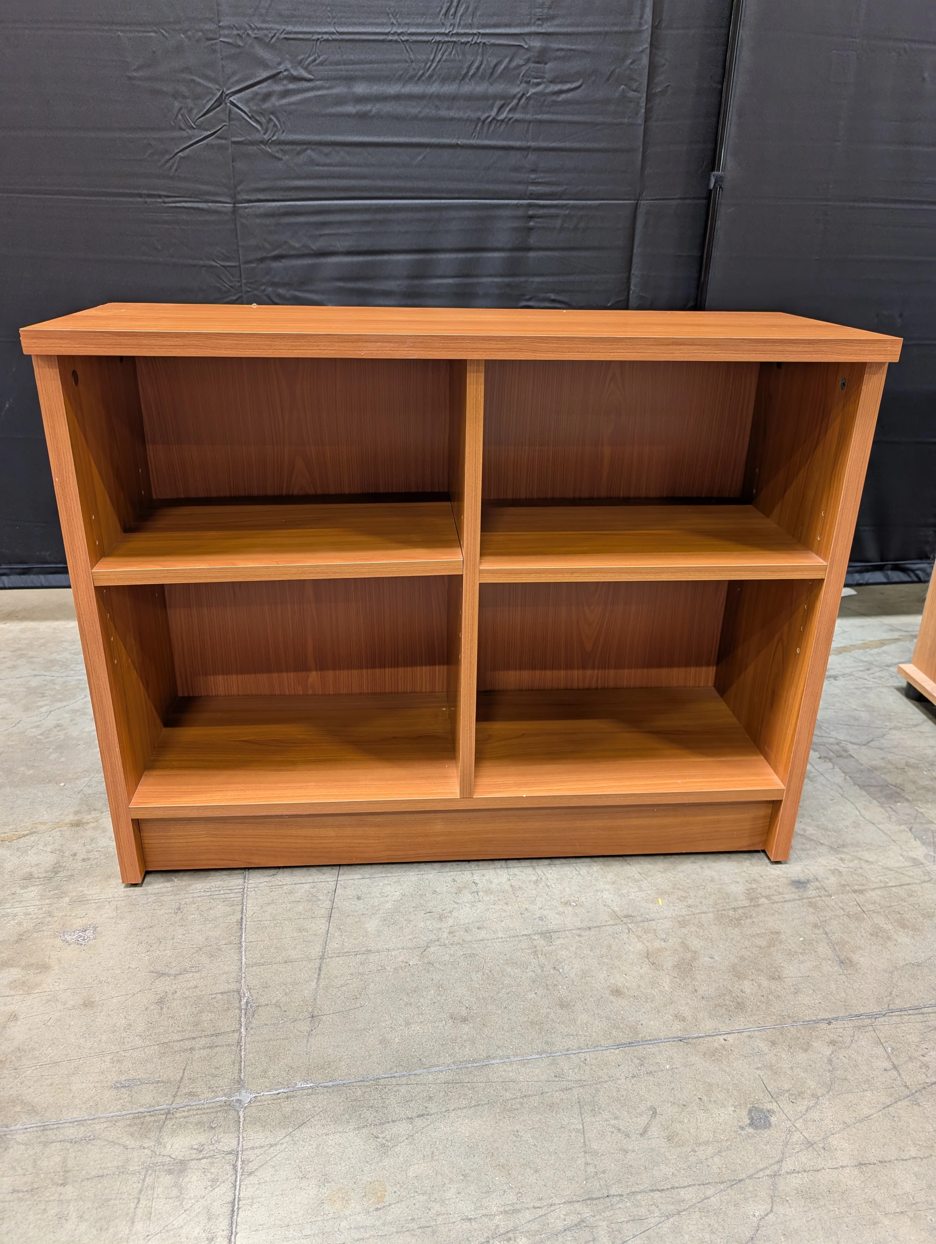 Multi-Compartment Wood Finish Storage Shelf Unit - Image 2