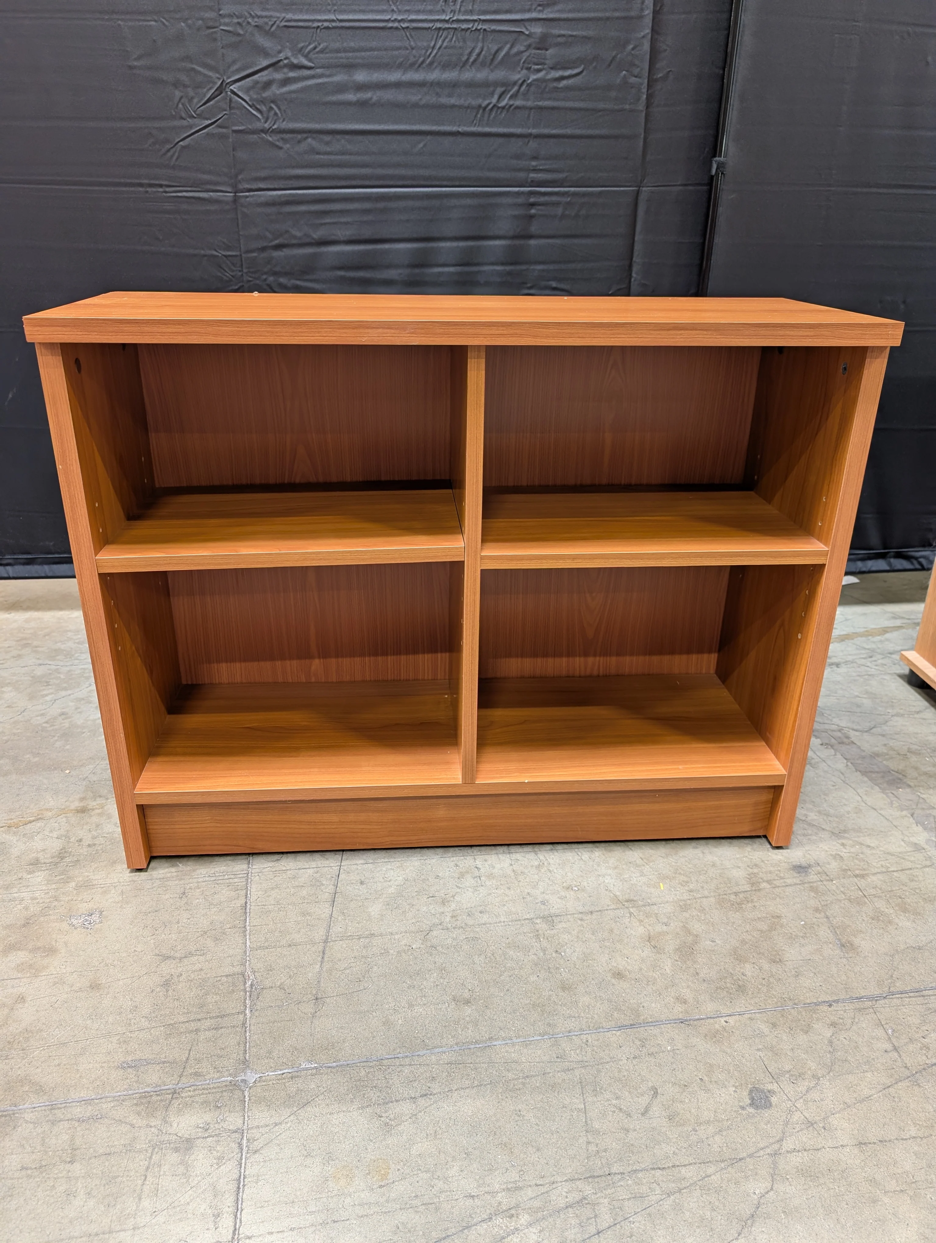 Multi-Compartment Wood Finish Storage Shelf Unit - Image 3