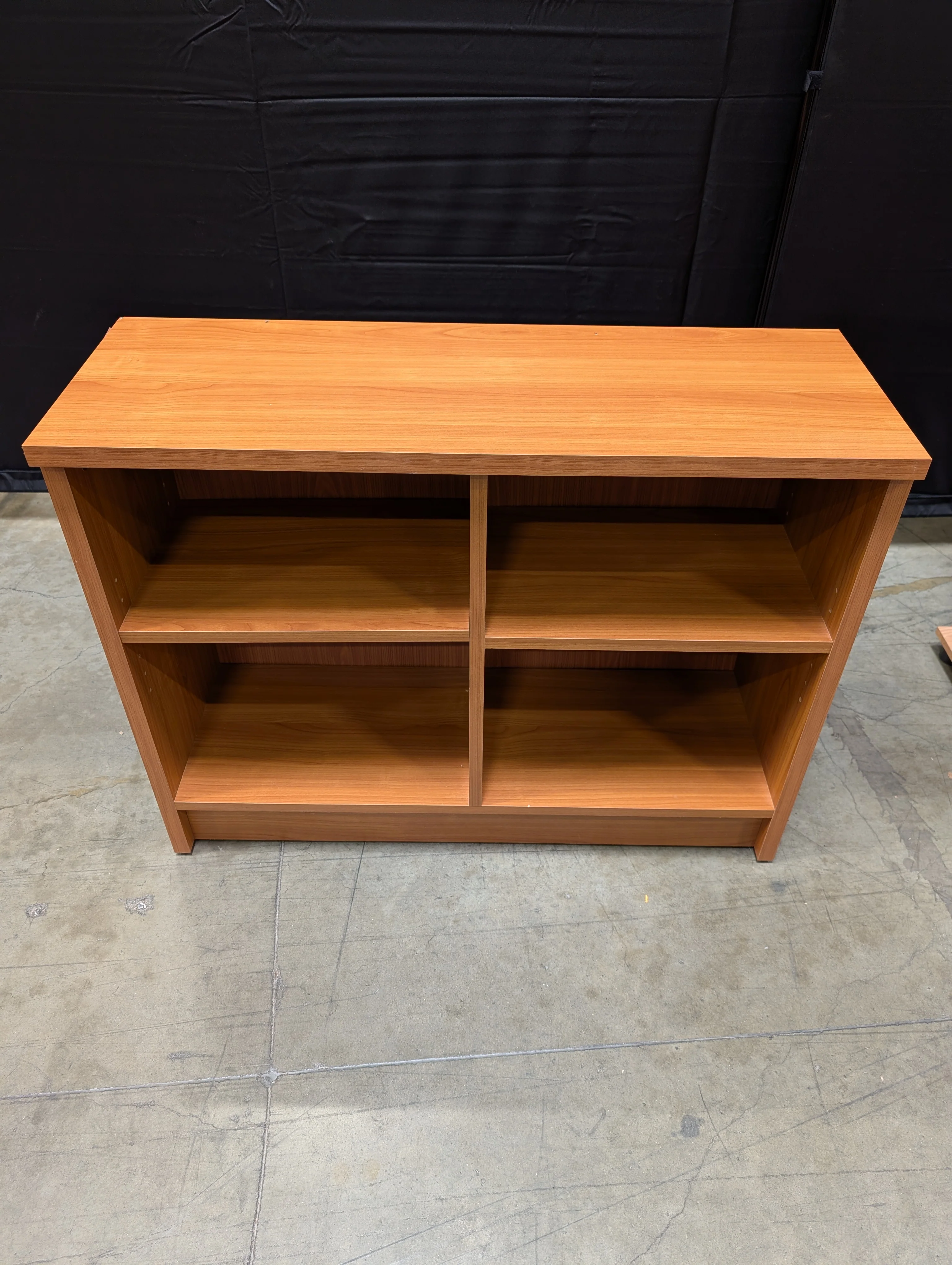 Multi-Compartment Wood Finish Storage Shelf Unit - Image 4