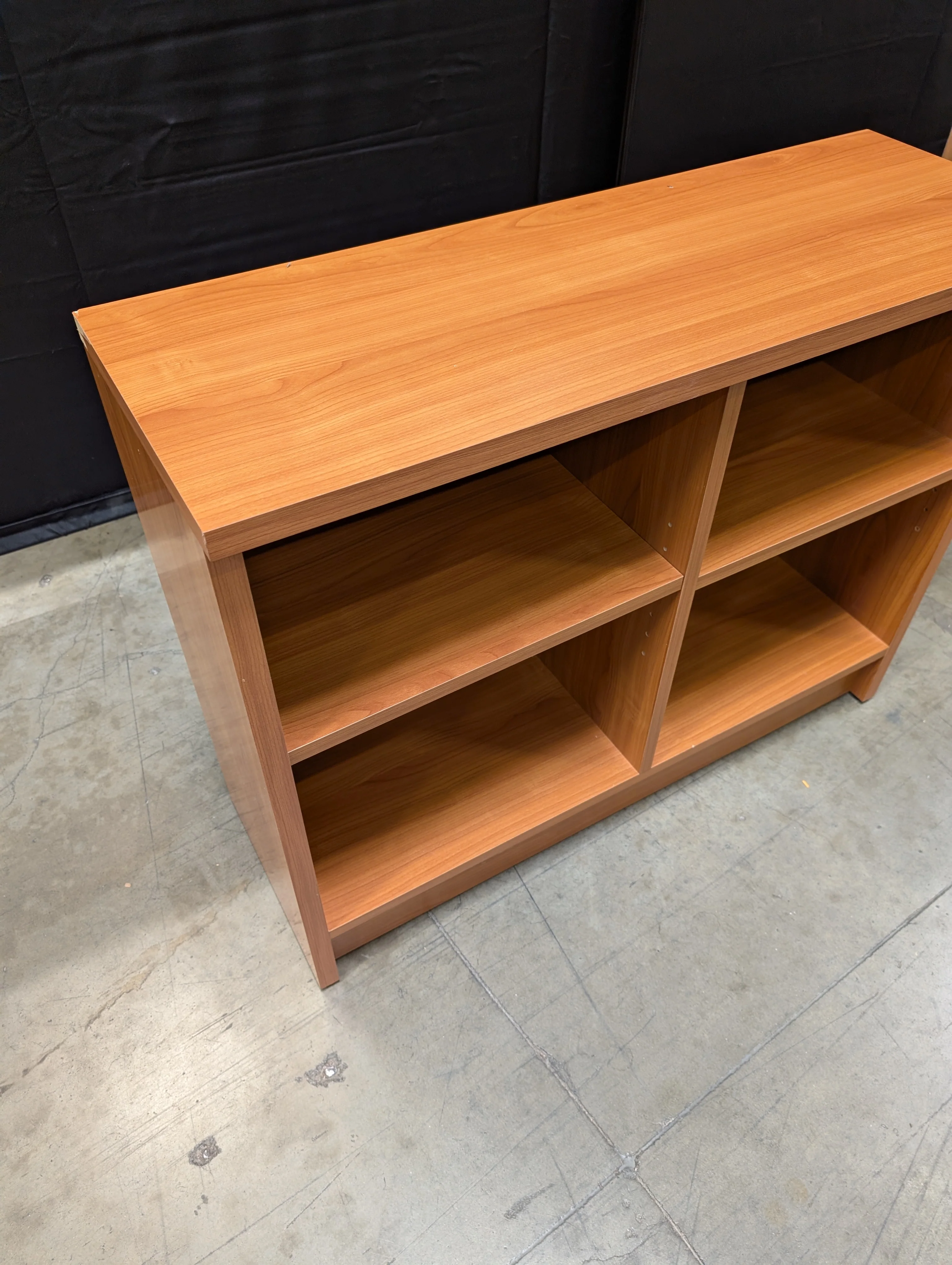 Multi-Compartment Wood Finish Storage Shelf Unit - Image 5