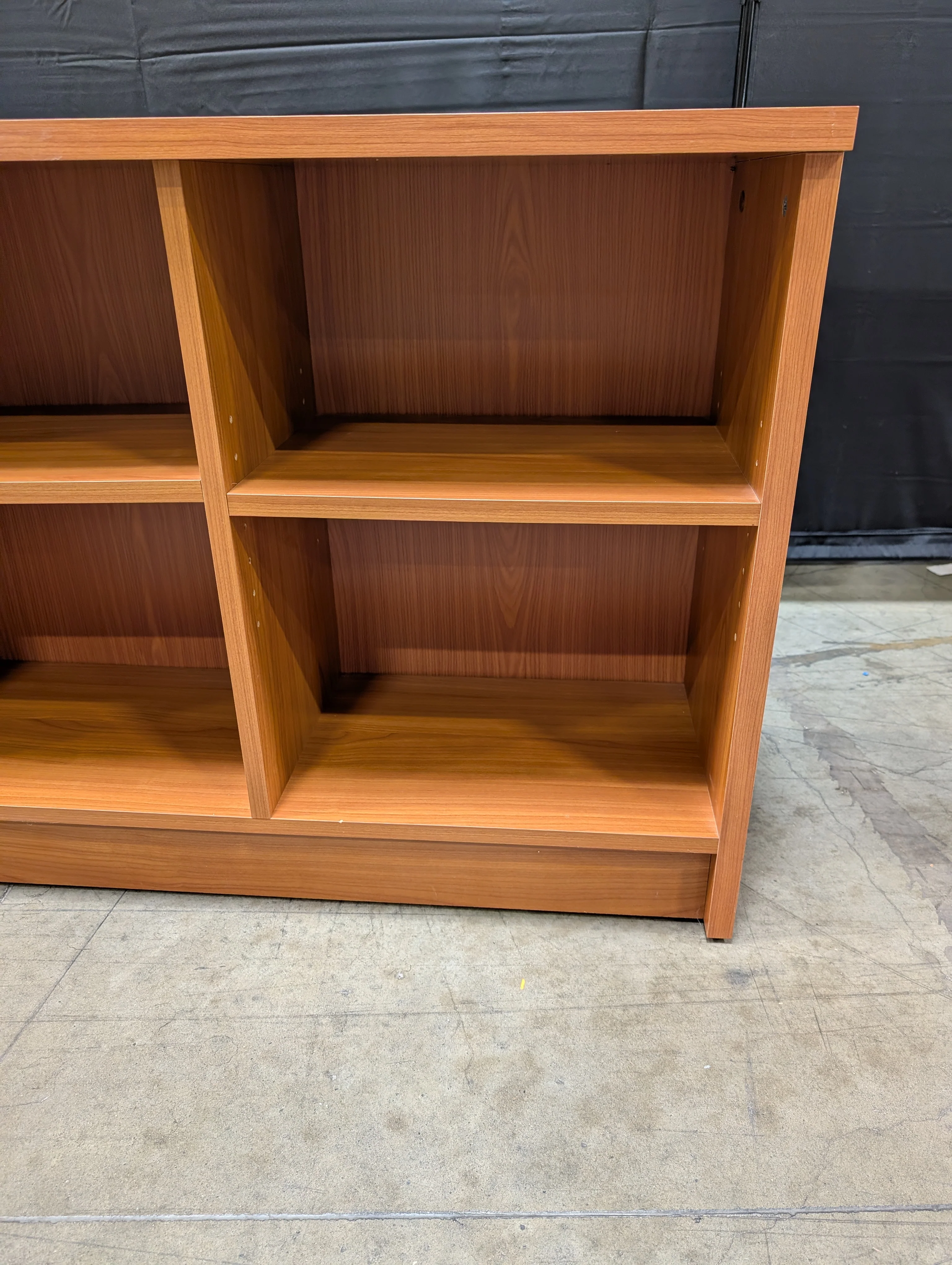 Multi-Compartment Wood Finish Storage Shelf Unit - Image 6