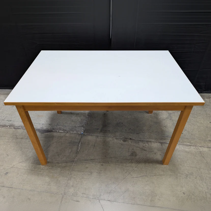 Modular Wood and White Table