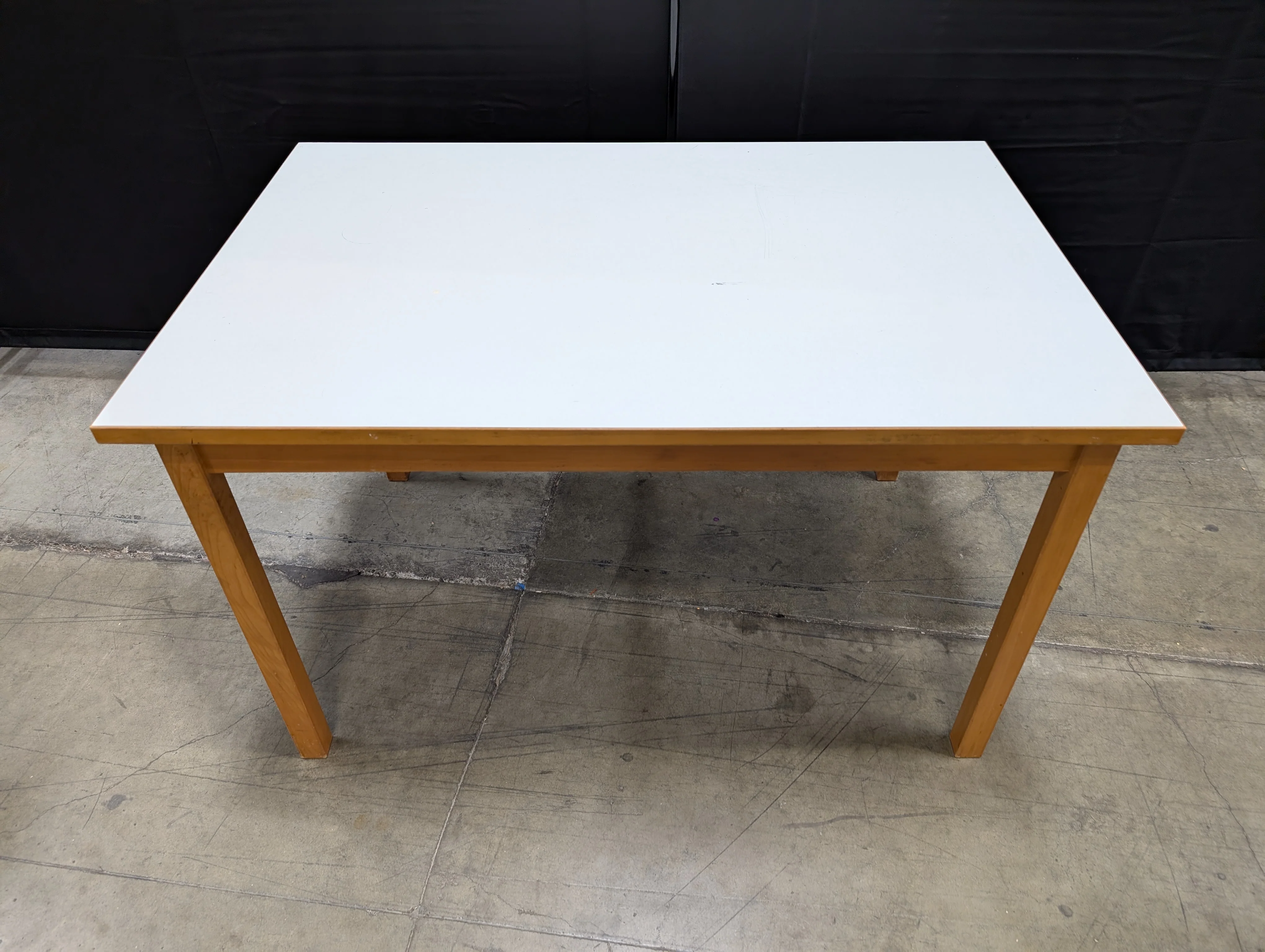Modular Wood and White Table - Image 2