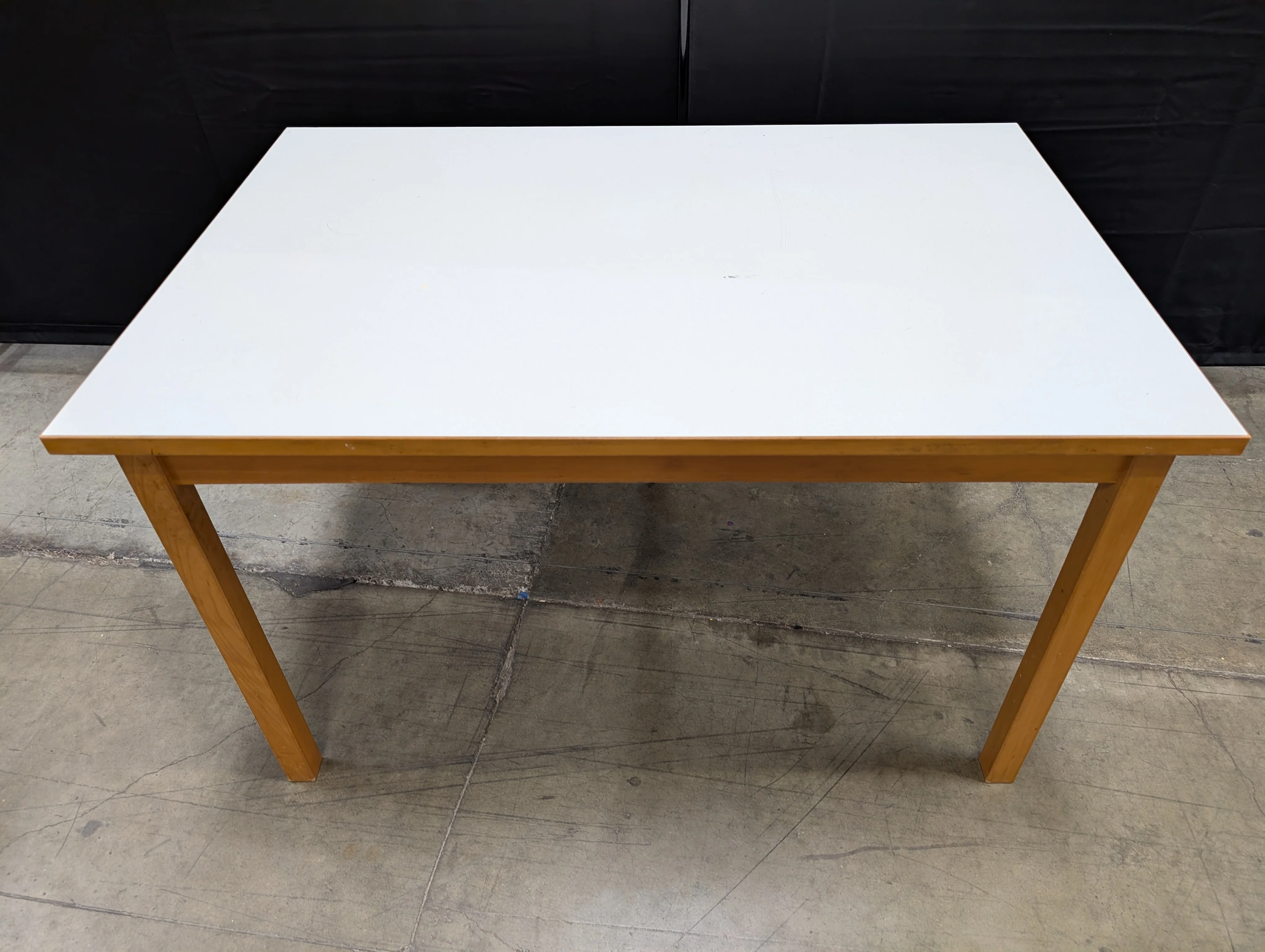 Modular Wood and White Table - Image 3