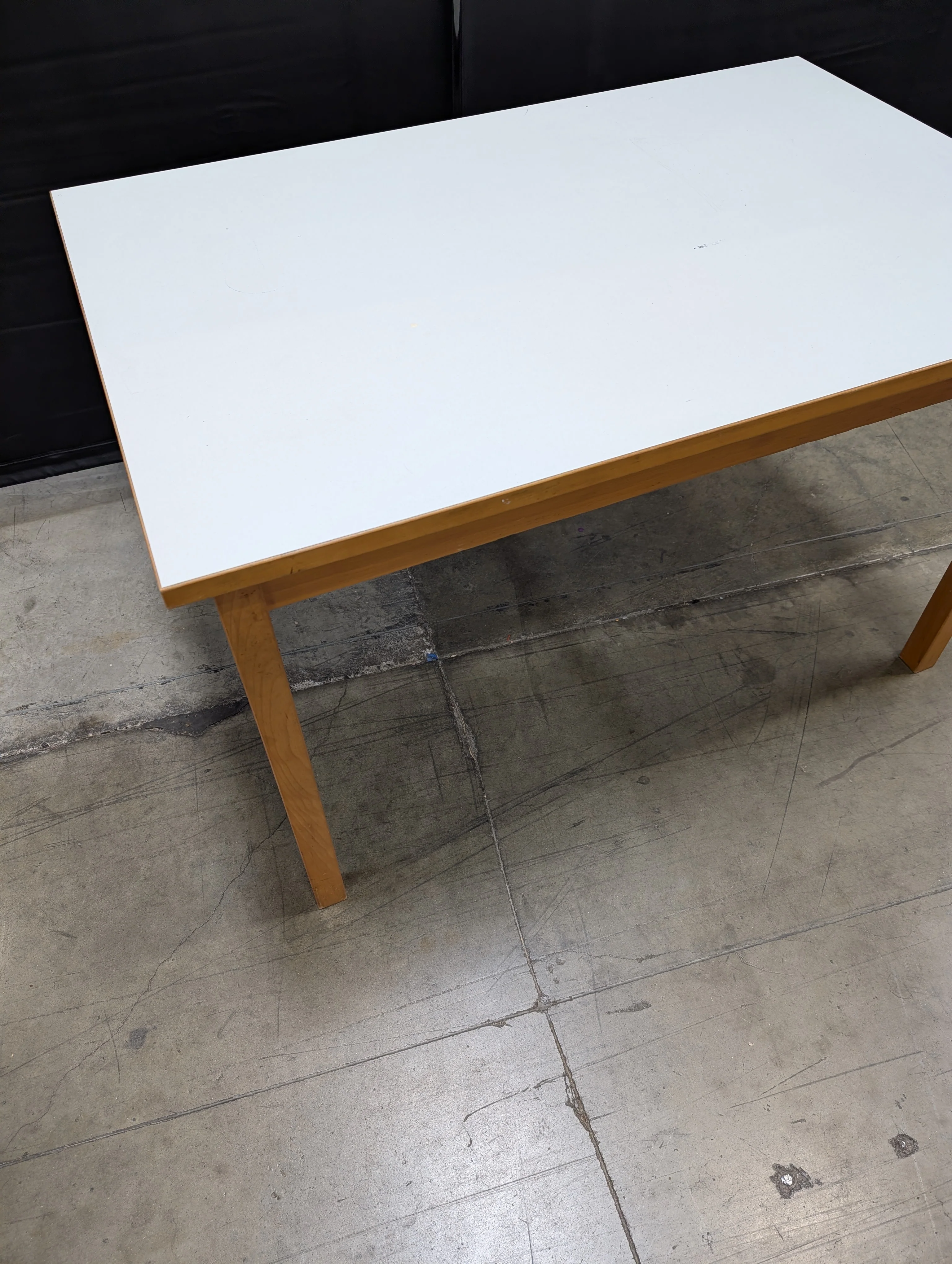 Modular Wood and White Table - Image 5