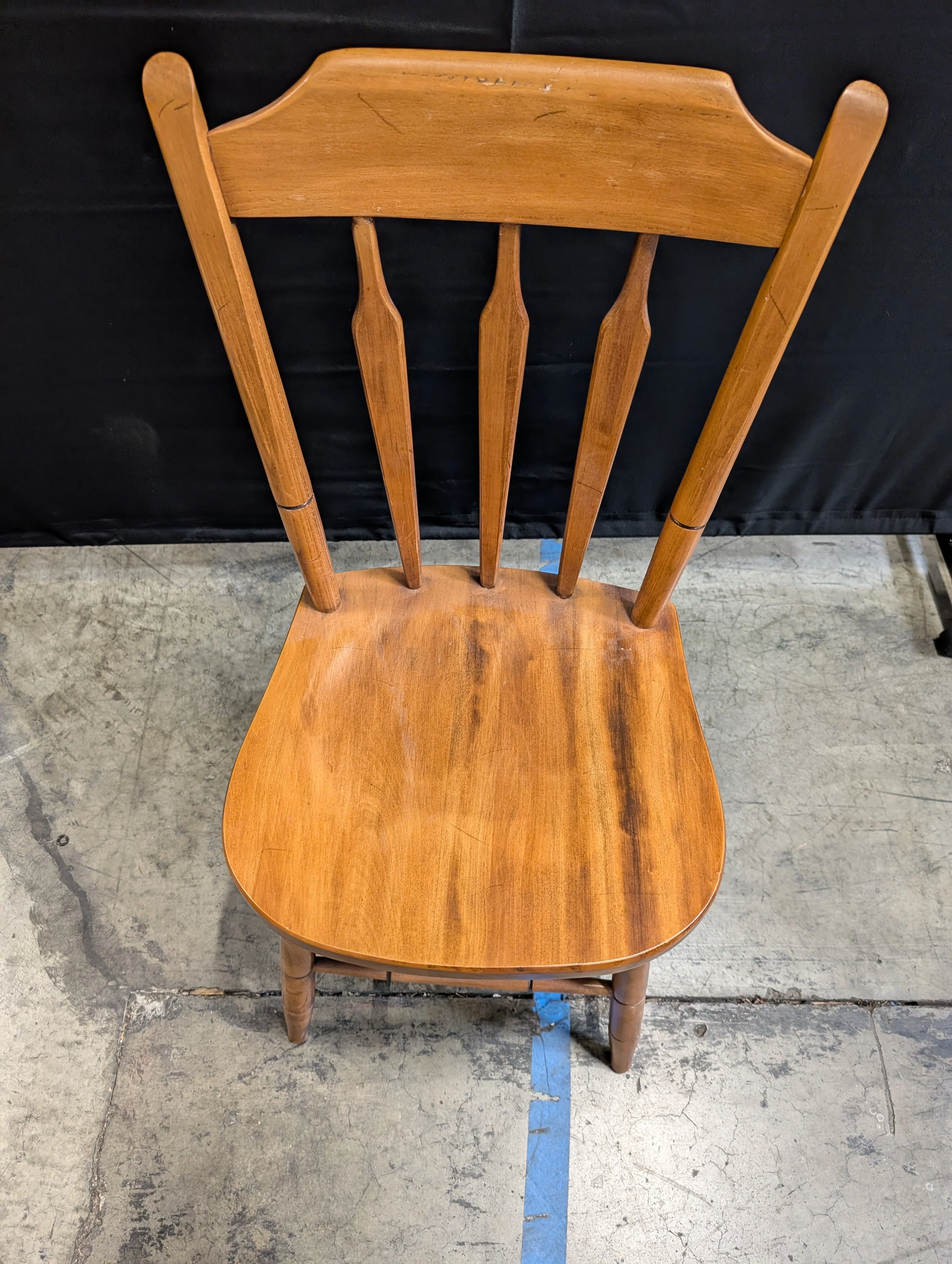 Classic Wooden Windsor Style Dining Chair - Image 3